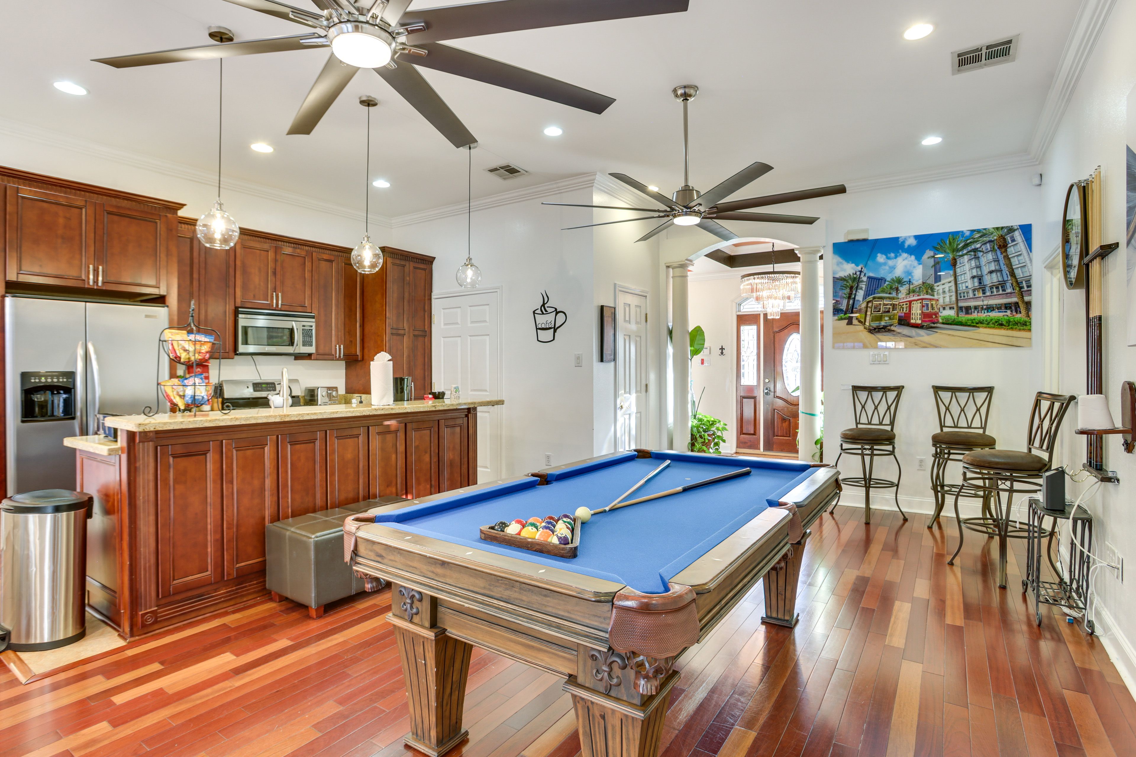 Game Room & Kitchen | Pool Table