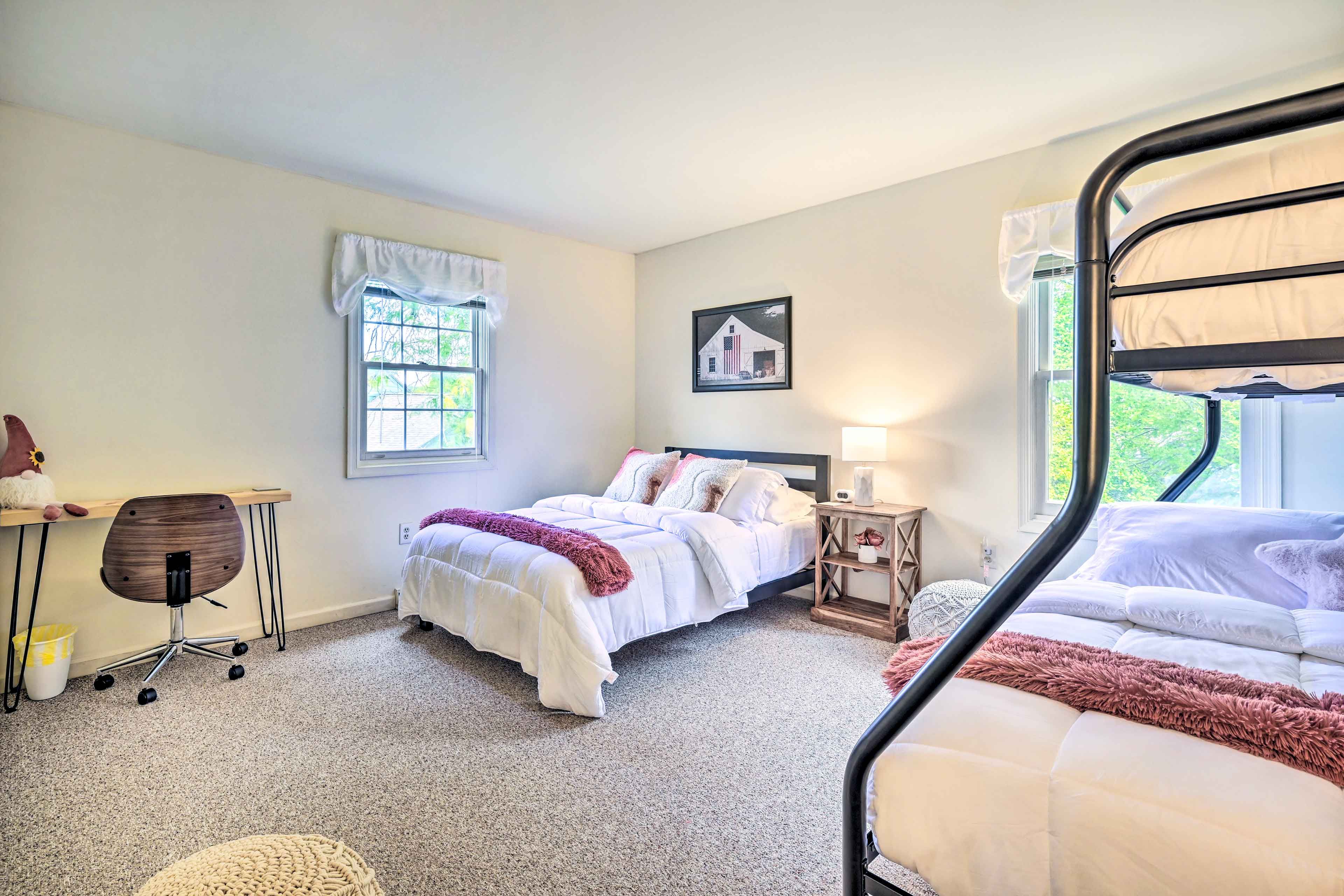 Bedroom 2 | Full Bed | Twin/Full Bunk Bed | 2nd Floor