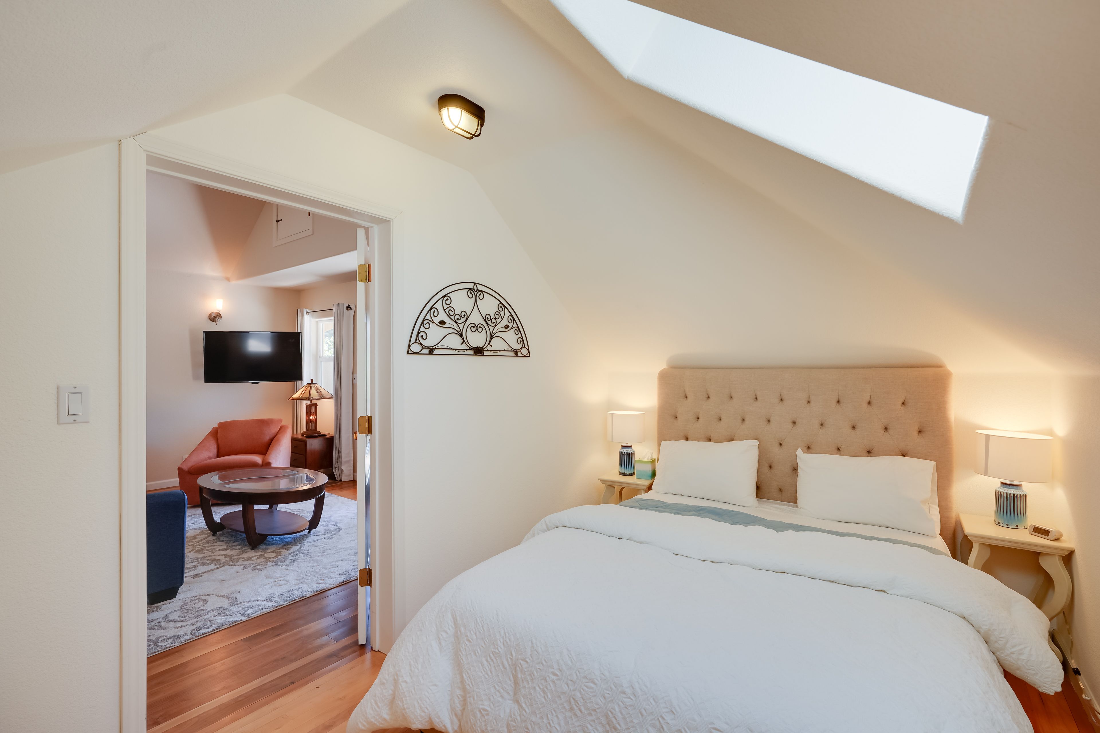 Bedroom 1 | Queen Bed | Dresser | Hangers | Board Games