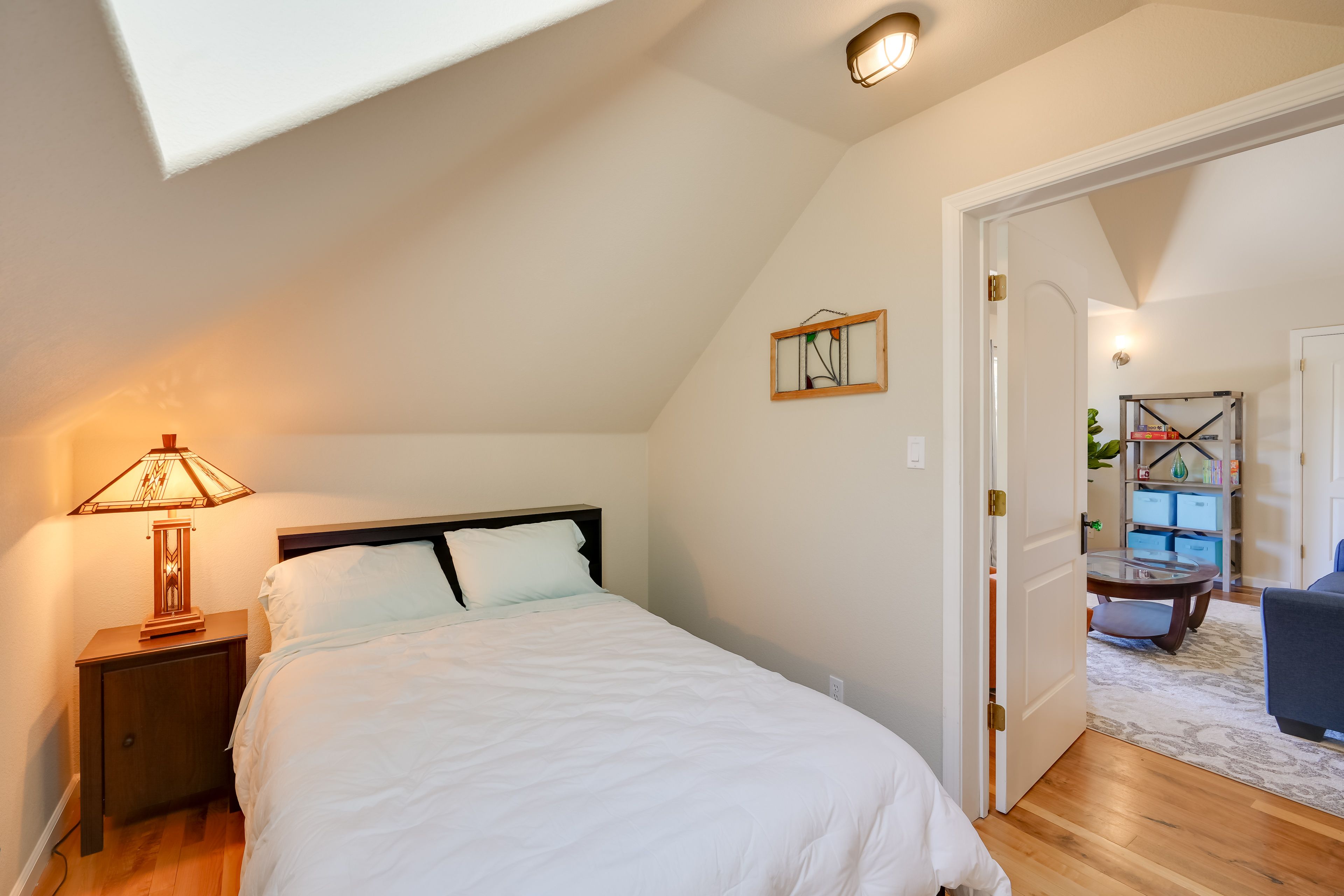 Bedroom 2 | Queen Bed | Laptop-Friendly Workspace | Seating