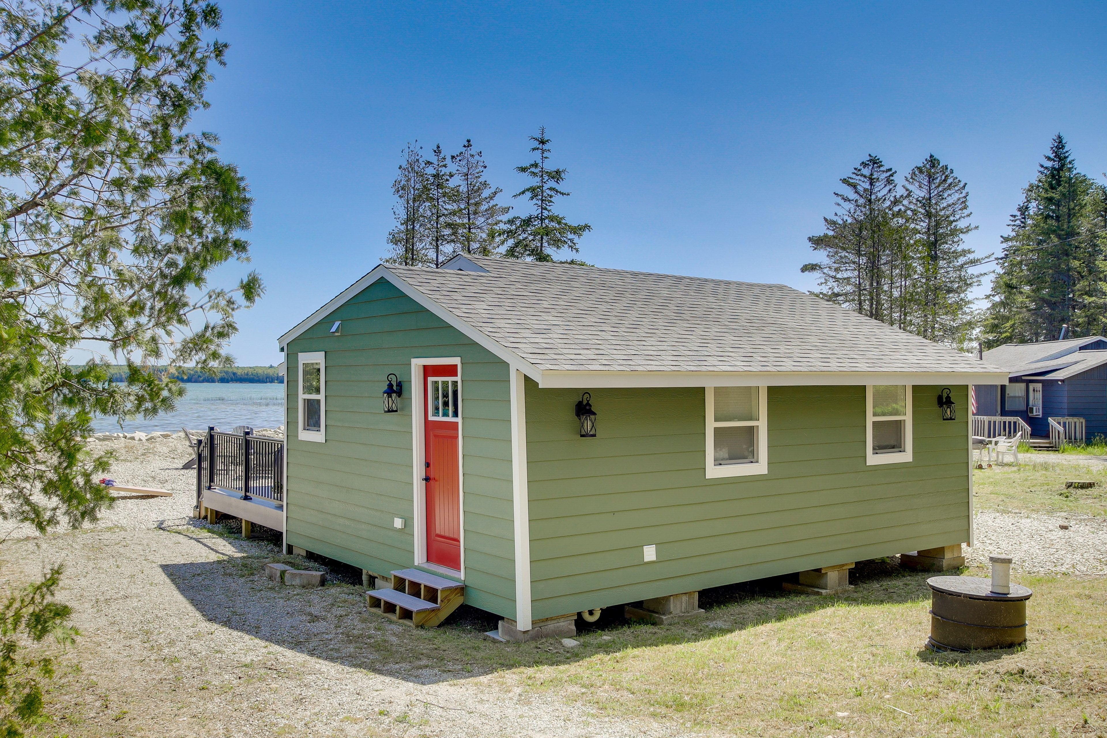 Cottage Exterior | Parking | Driveway (2 Vehicles)