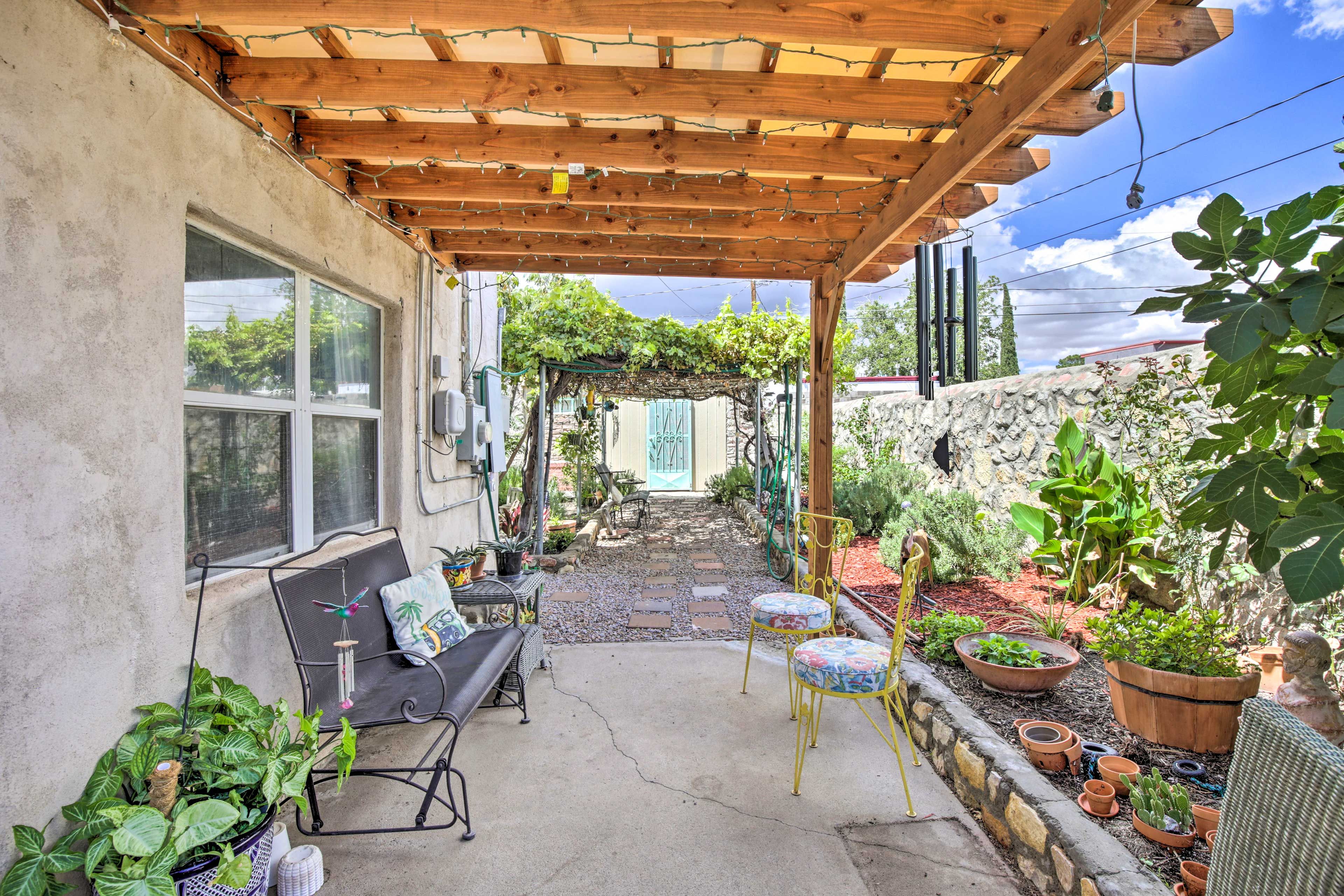 Furnished Patio | Charcoal Grill | Shared Backyard