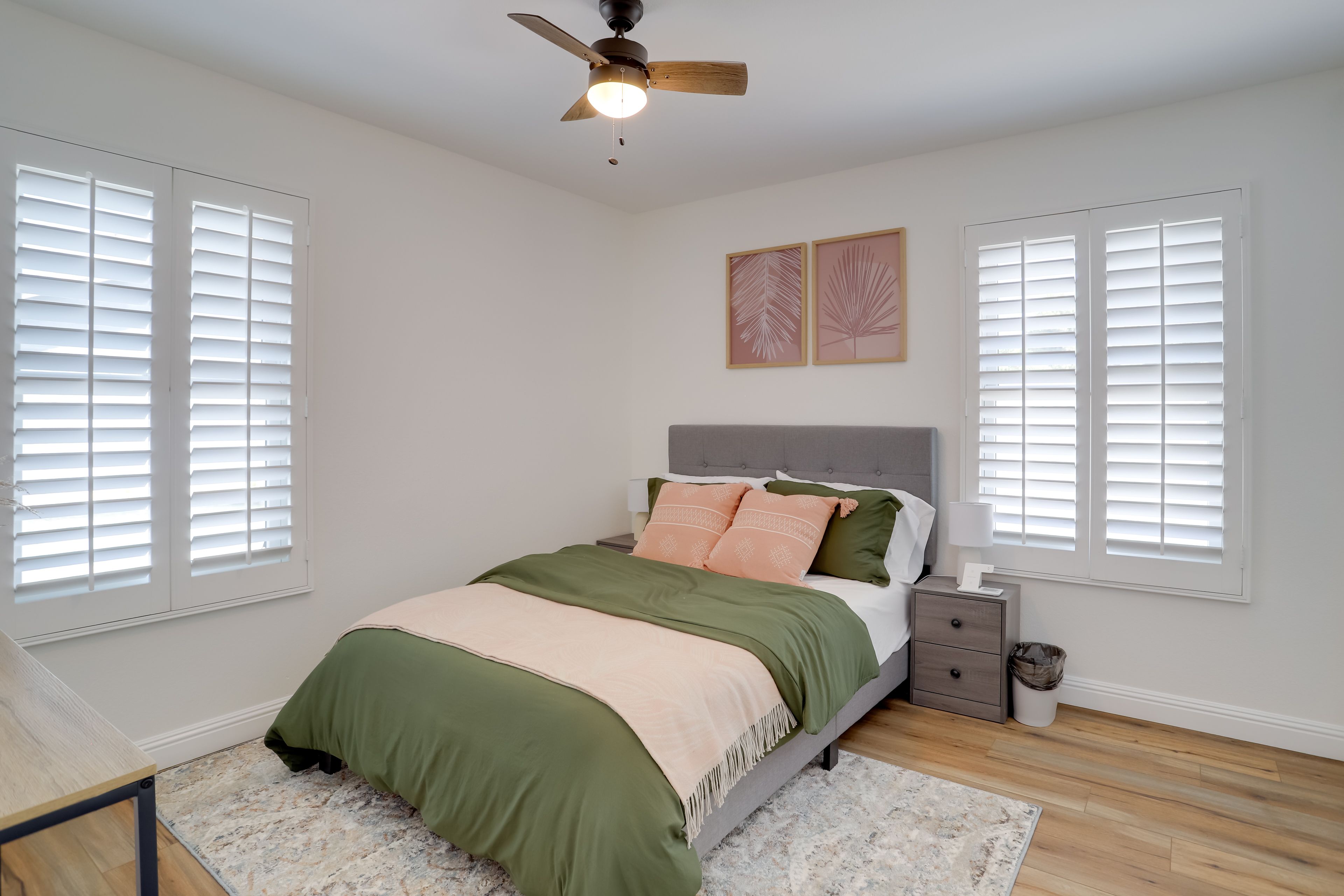 Bedroom 2 | Full Bed | Hangers