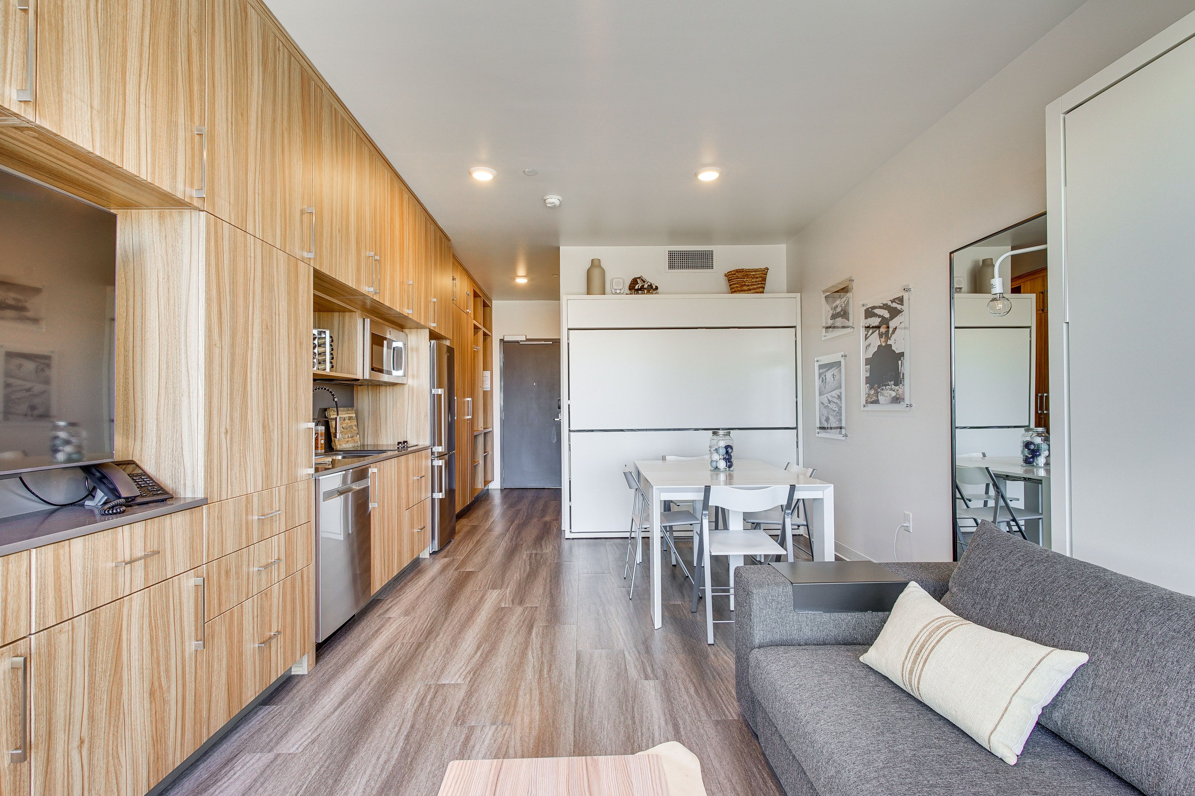 Studio | Queen Murphy Bed | Twin Bunk Murphy Bed