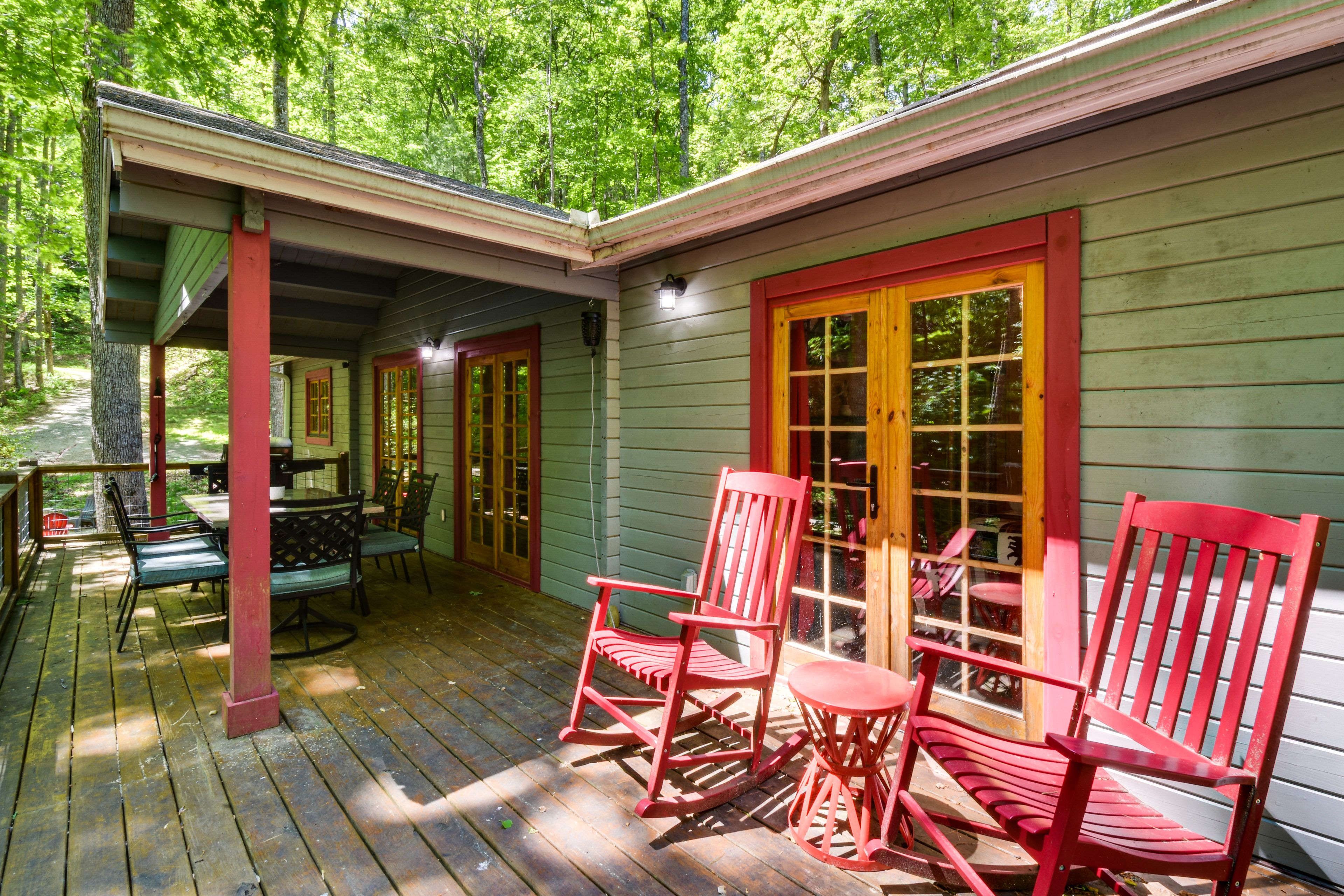 Partially Covered Deck | Gas Grill (Propane Provided) | Outdoor Dining Area