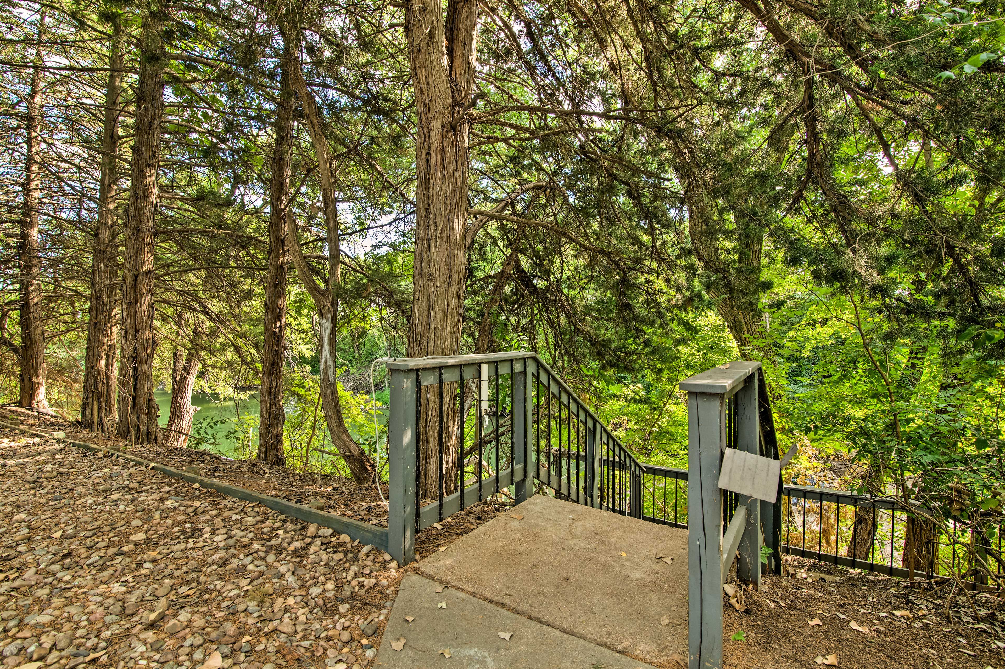Stairs to Dock & Lake