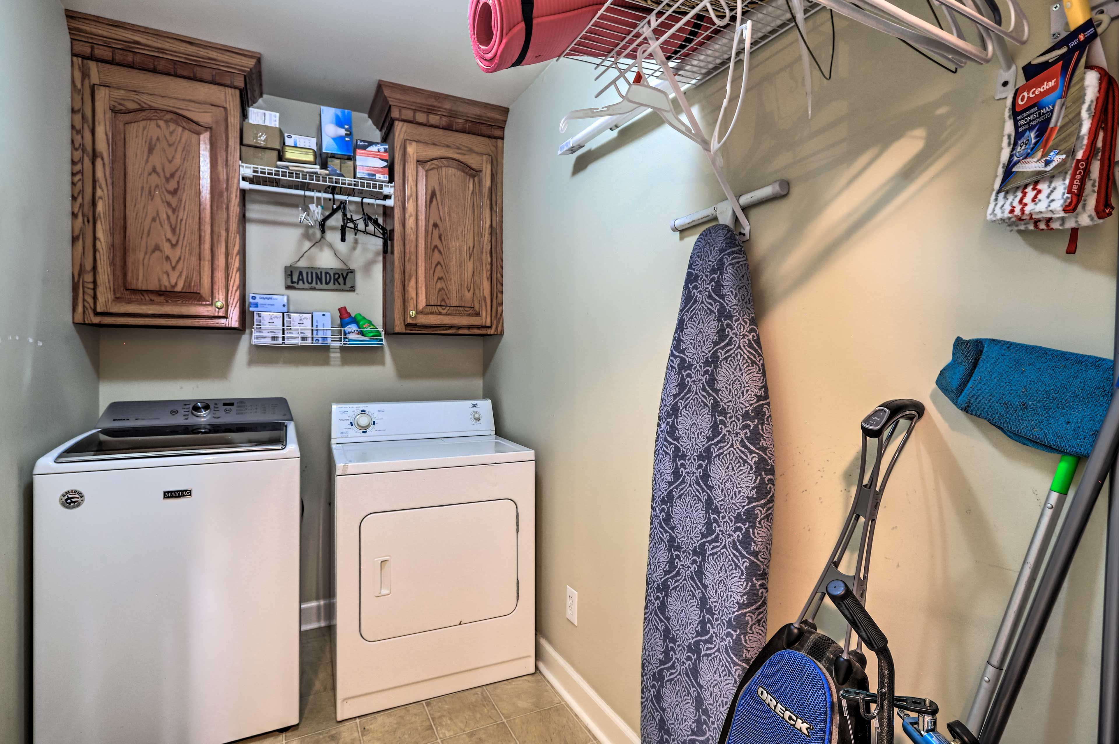 Laundry Area | Washer/Dryer | Laundry Detergent | Iron/Board