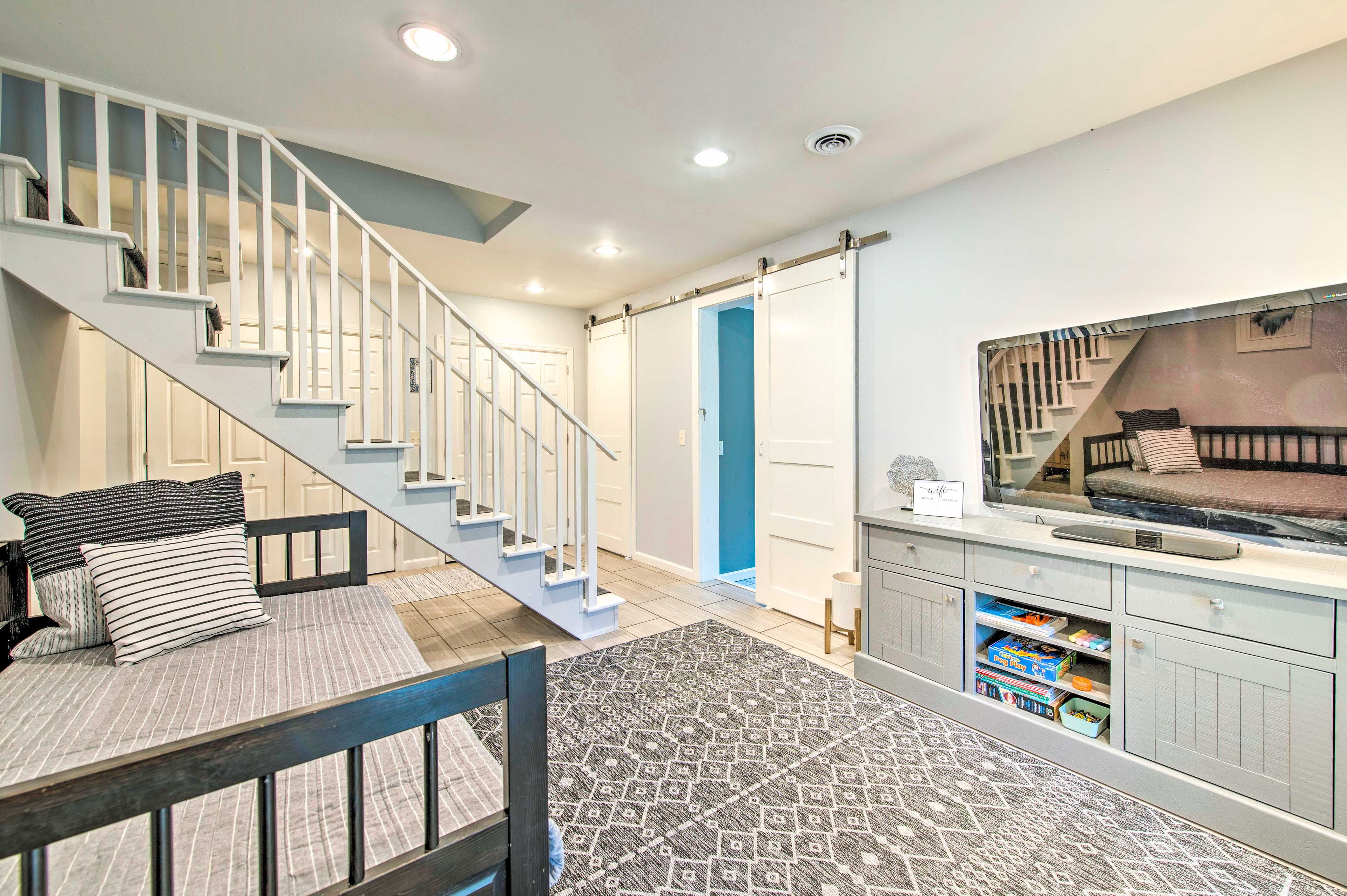 2nd Living Room | Lower Level | Smart TV | Board Games | Sleeper Sofa