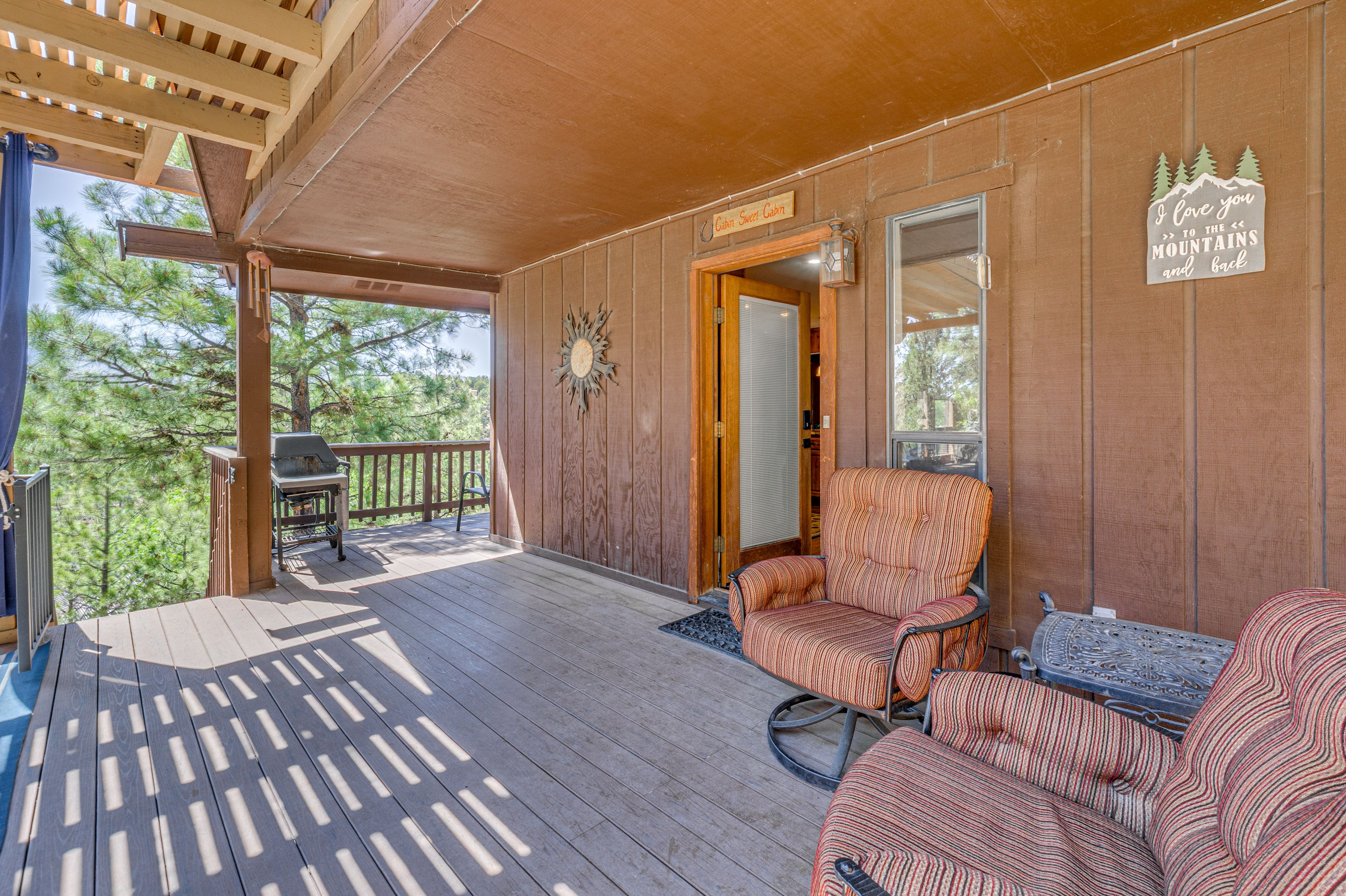 Covered Deck | Gas Grill | Outdoor Dining & Seating | Private Hot Tub