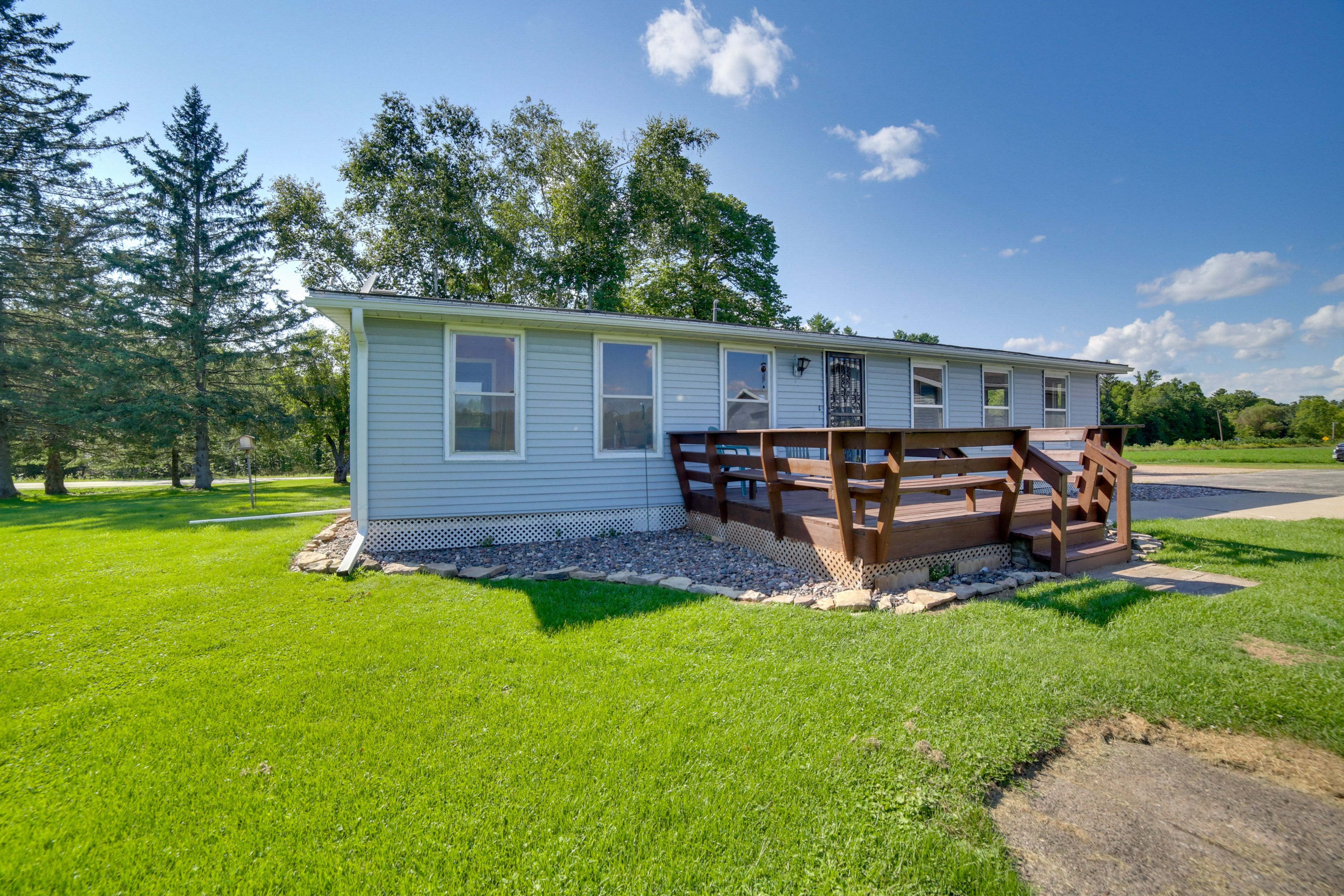 Exterior | Deck | 10 Private Acres | ATV/UTV Trail Access On-Site