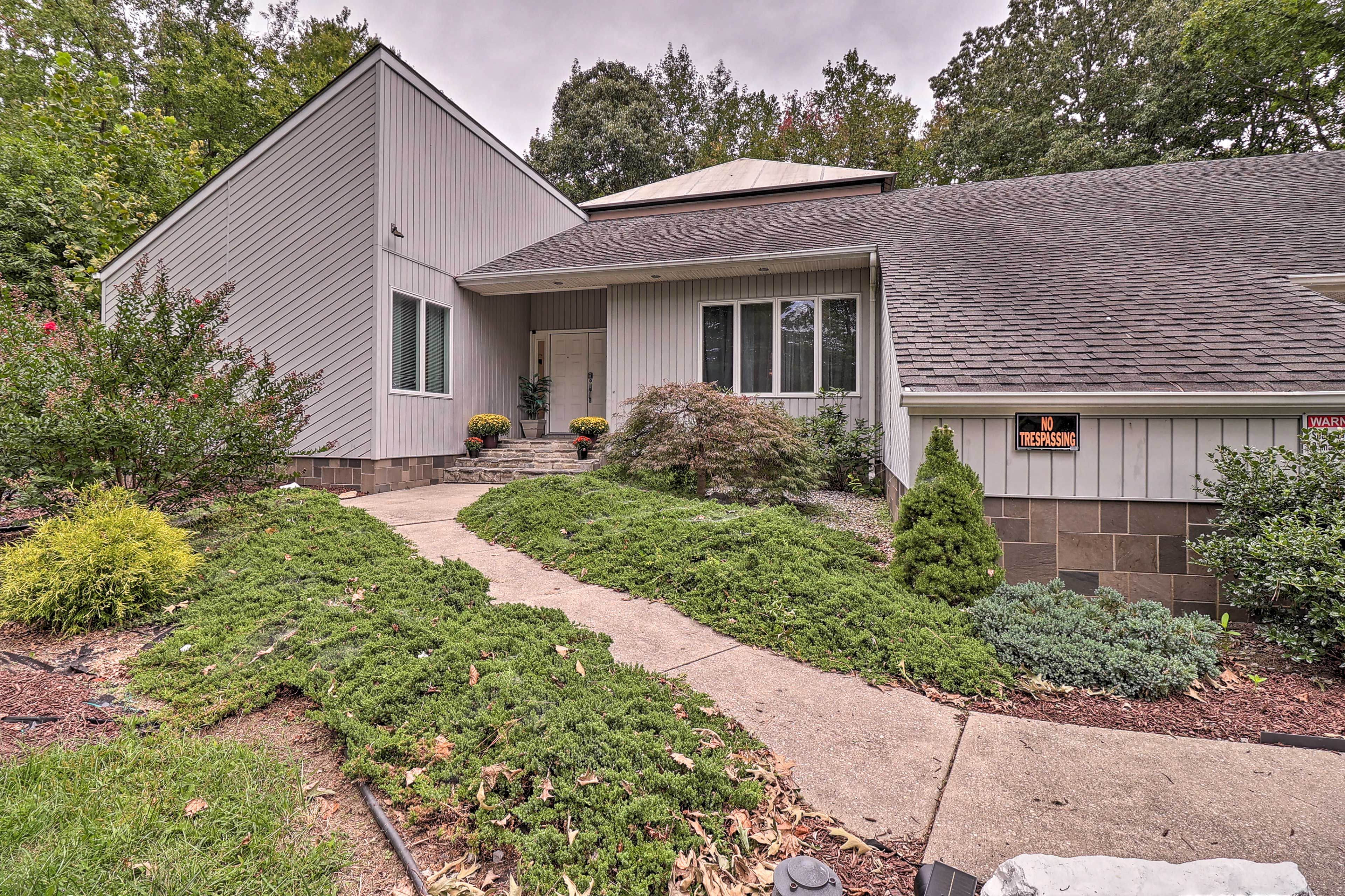 Front Entry | Bedroom/Full Bathroom on 1st Floor | Pet Friendly w/ Fee
