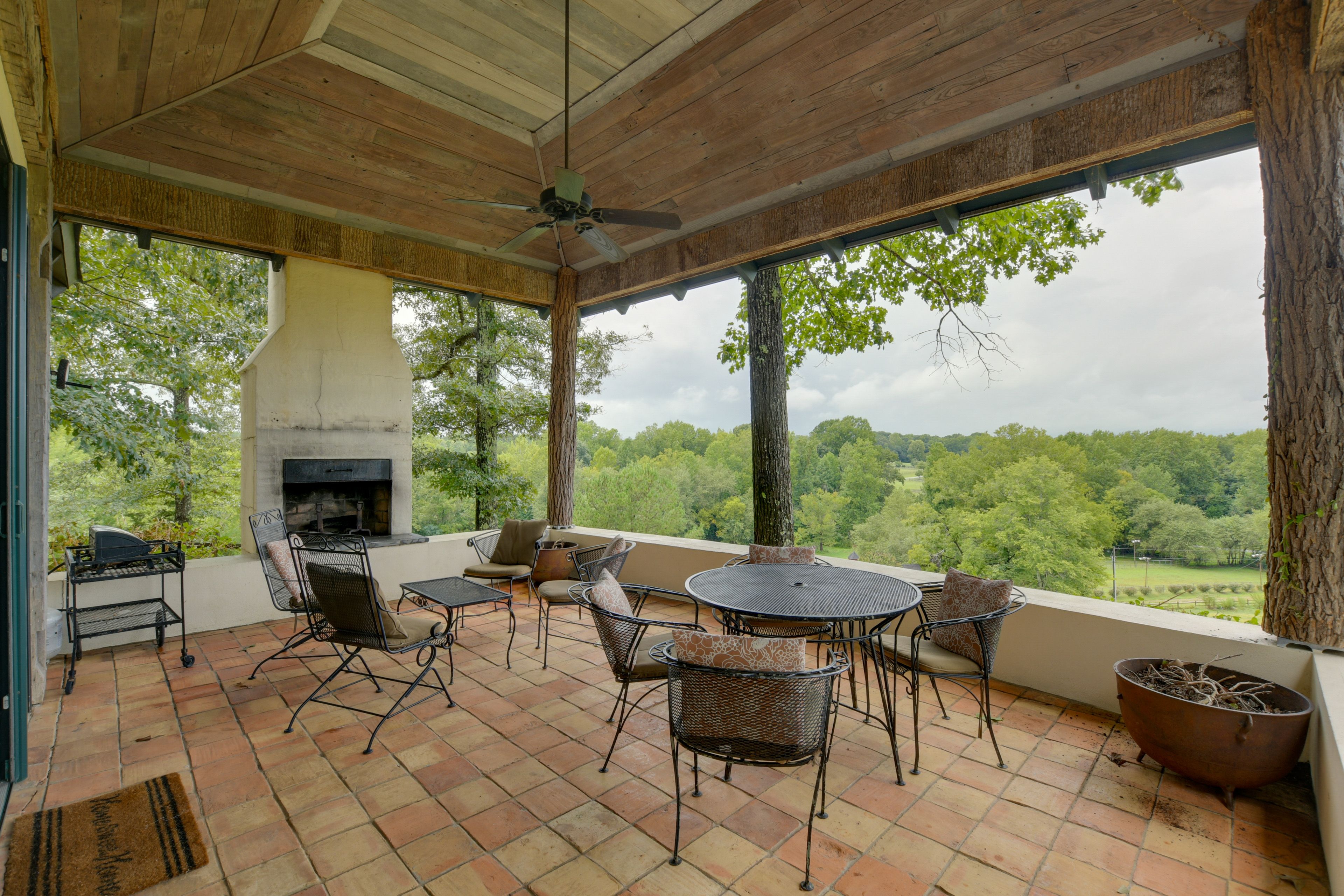 Covered Patio | Fireplace (Wood Provided)