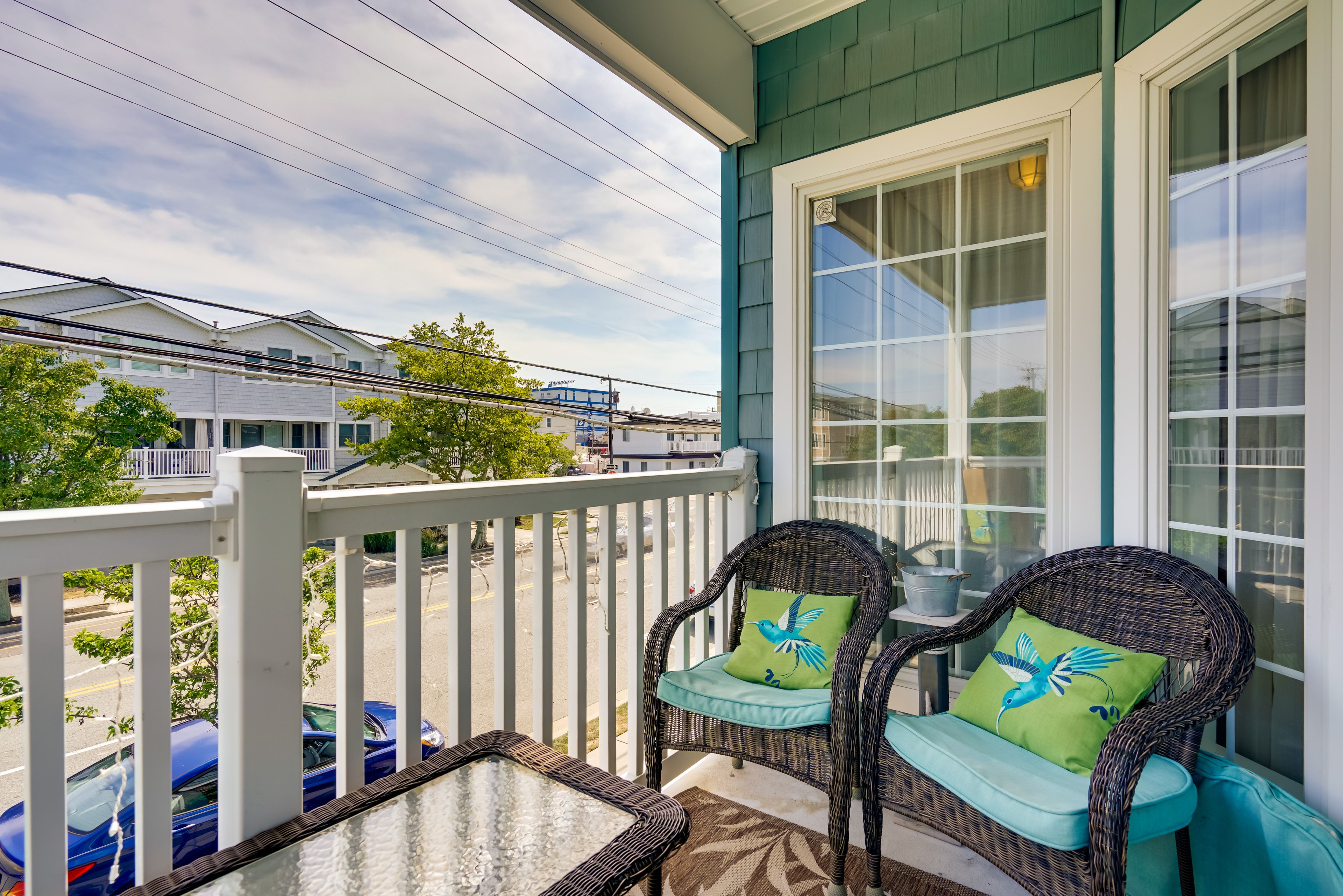 Balcony | Gas Grill | 2 Blocks to Beach