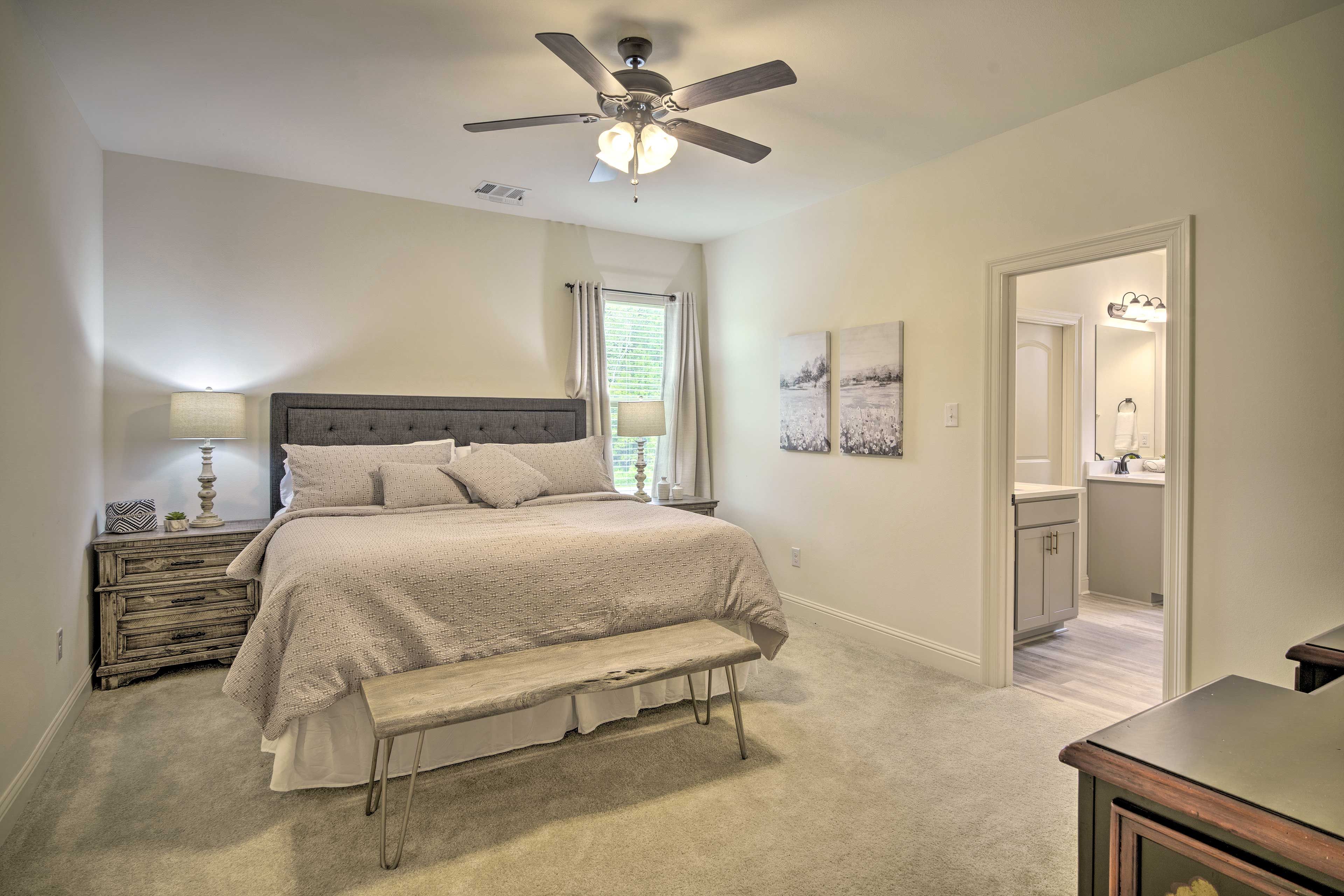 Bedroom 1 | King Bed | Linens Provided | 2nd Floor