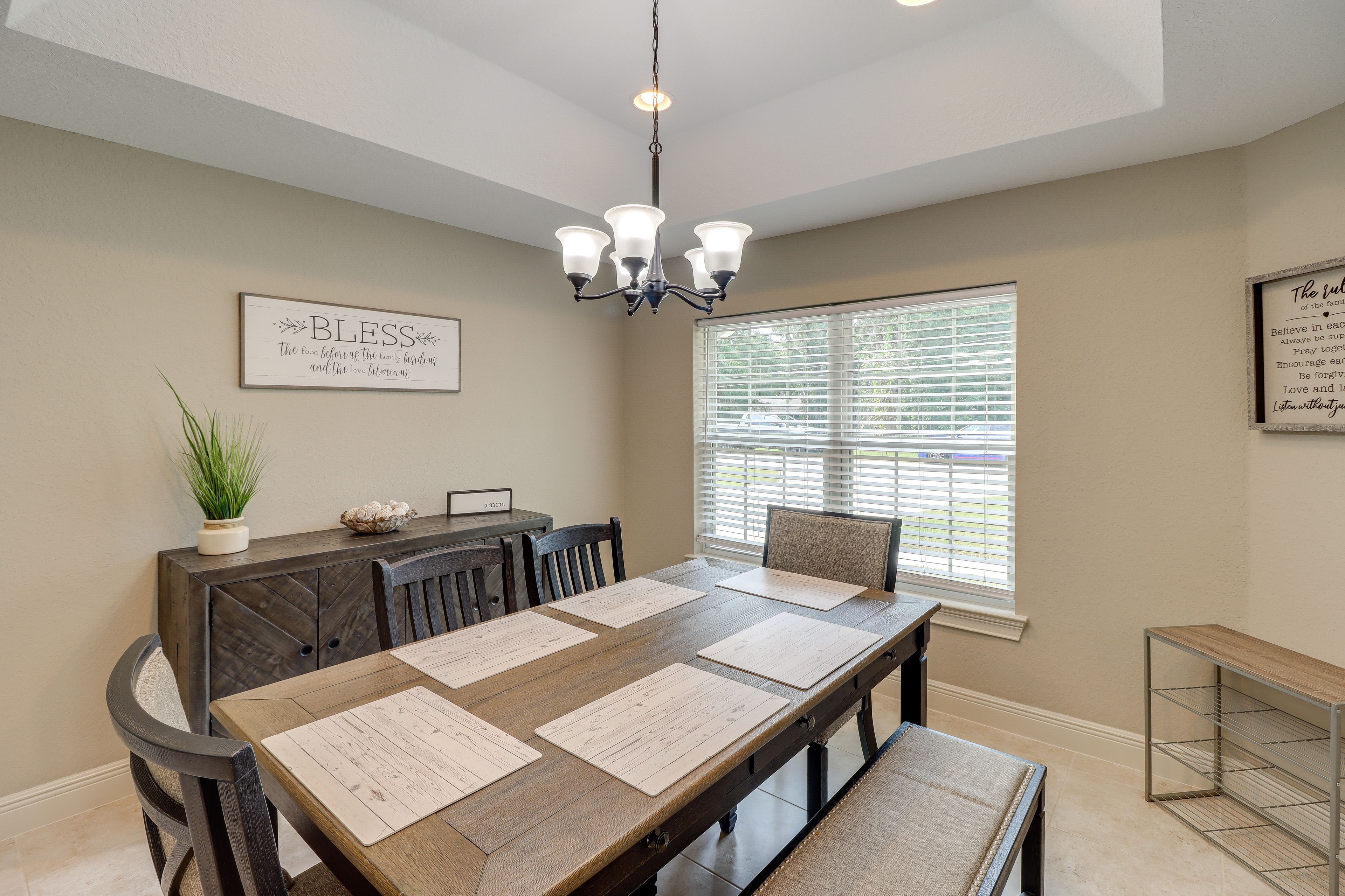 Dining Room | Dishware & Flatware Provided
