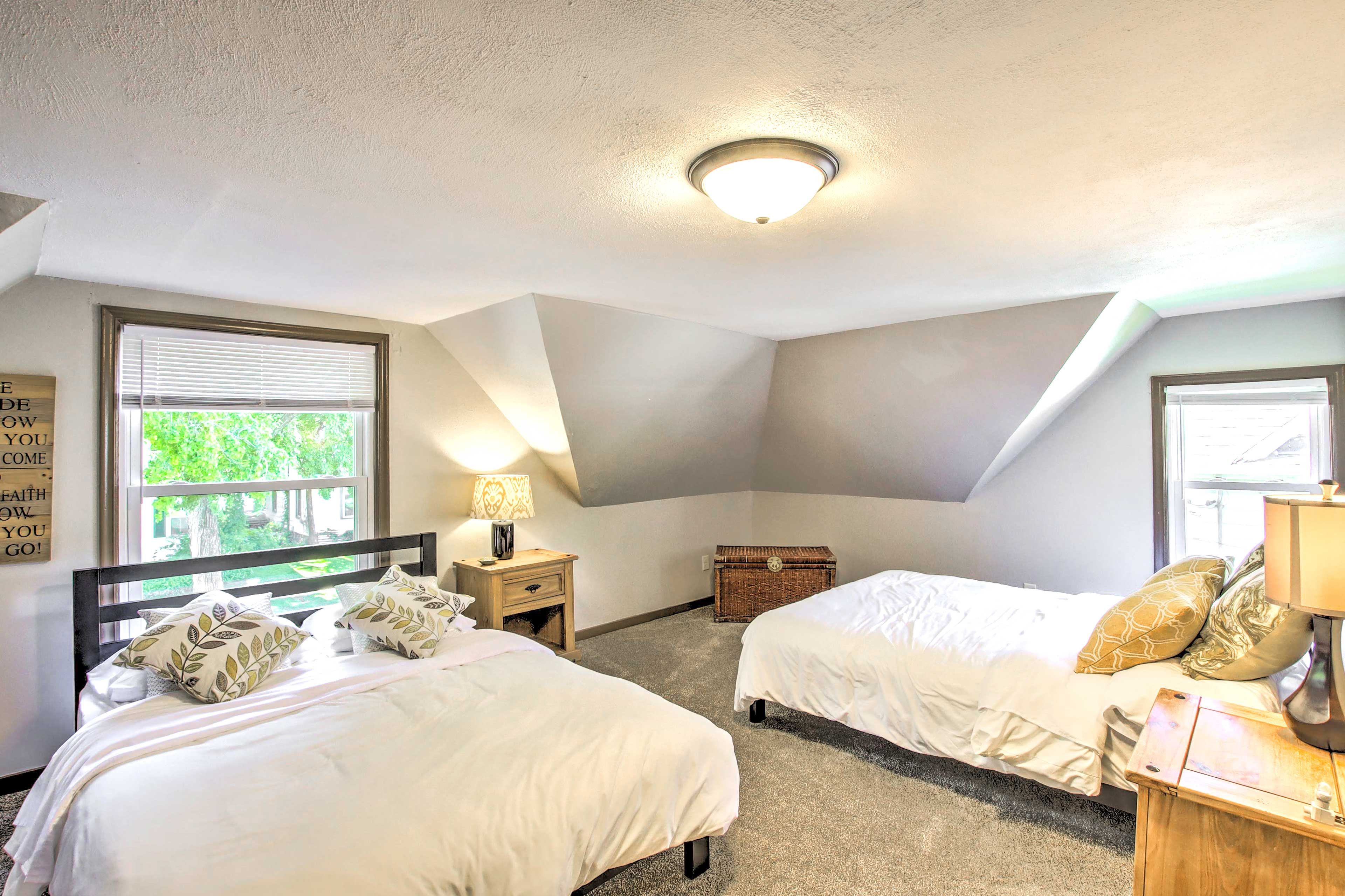 Bedroom 2 | 2 Queen Beds | Towels Provided