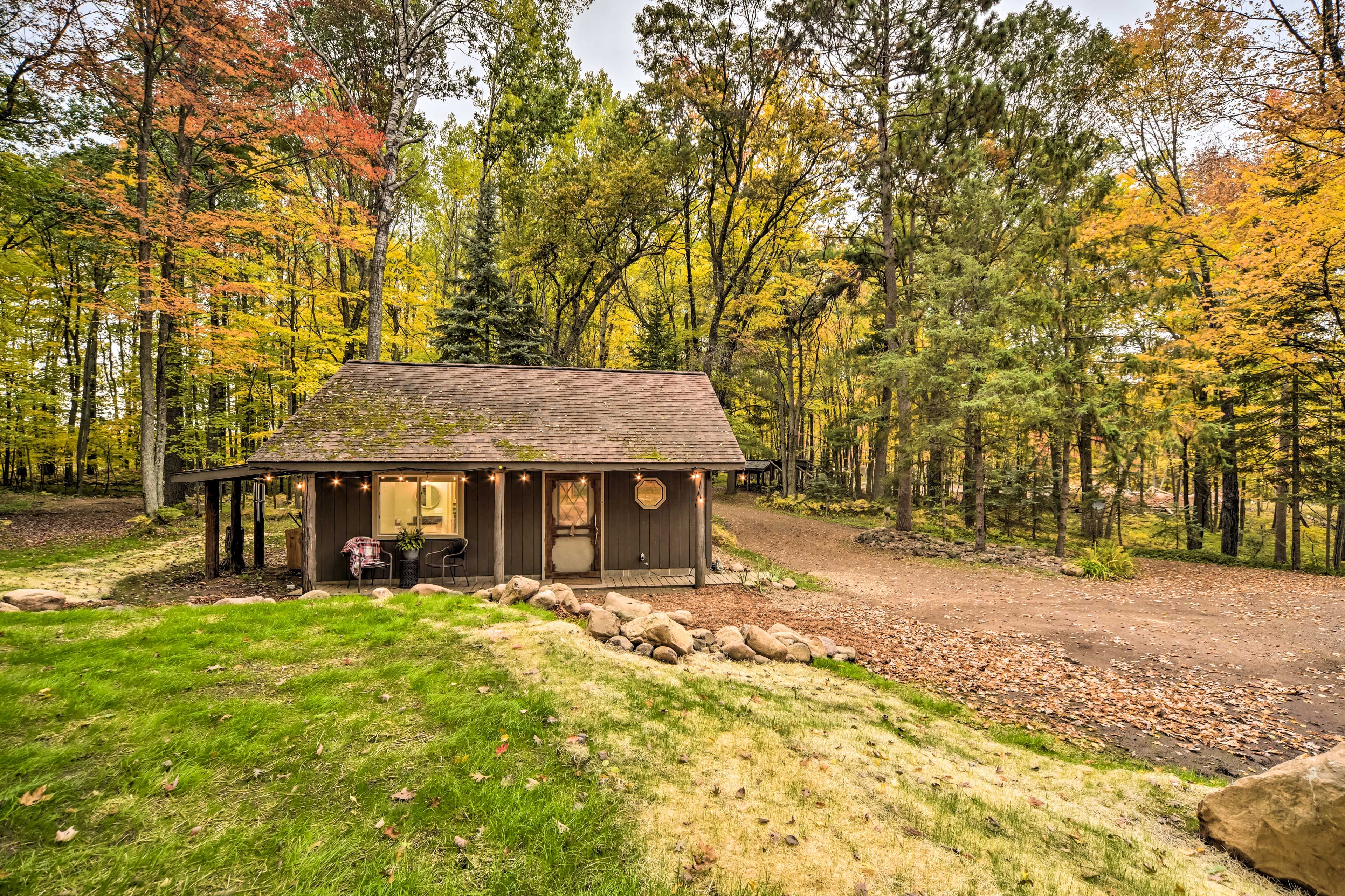 Cabin Exterior | Pet Friendly w/ Fee (2 Dogs Max) | ~ 7 Mi to Spooner Lake