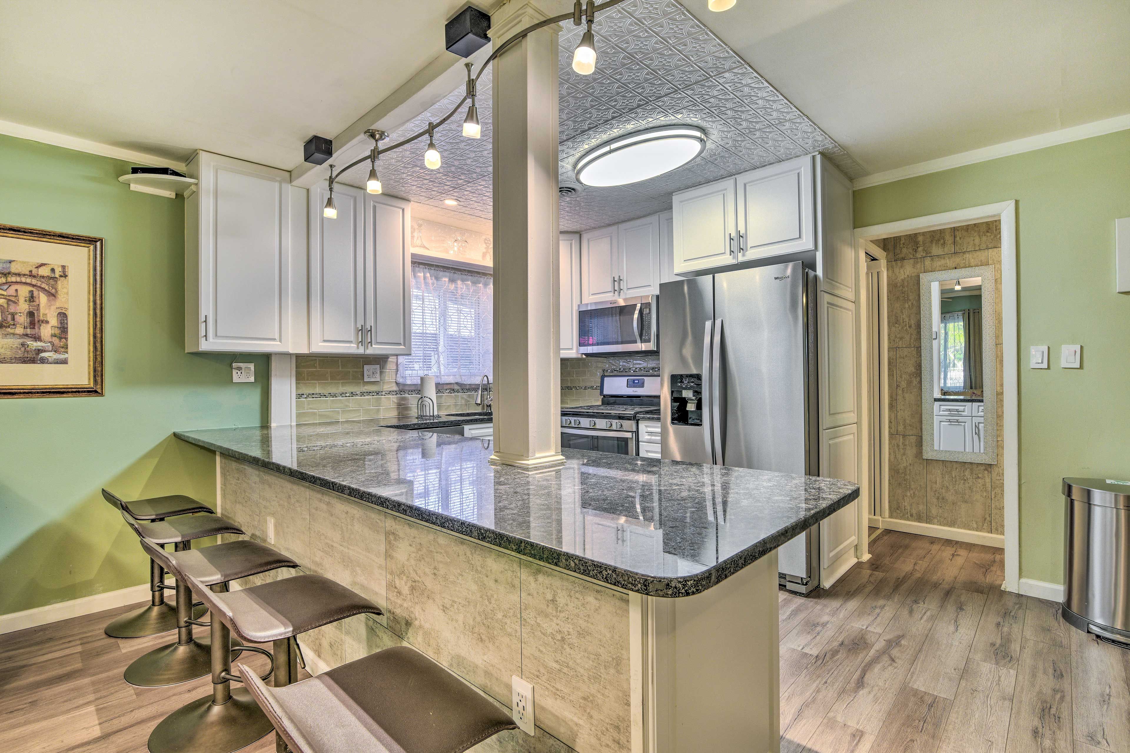 Kitchen | Breakfast Bar | Drip Coffee Maker | Spices | Cooking Basics