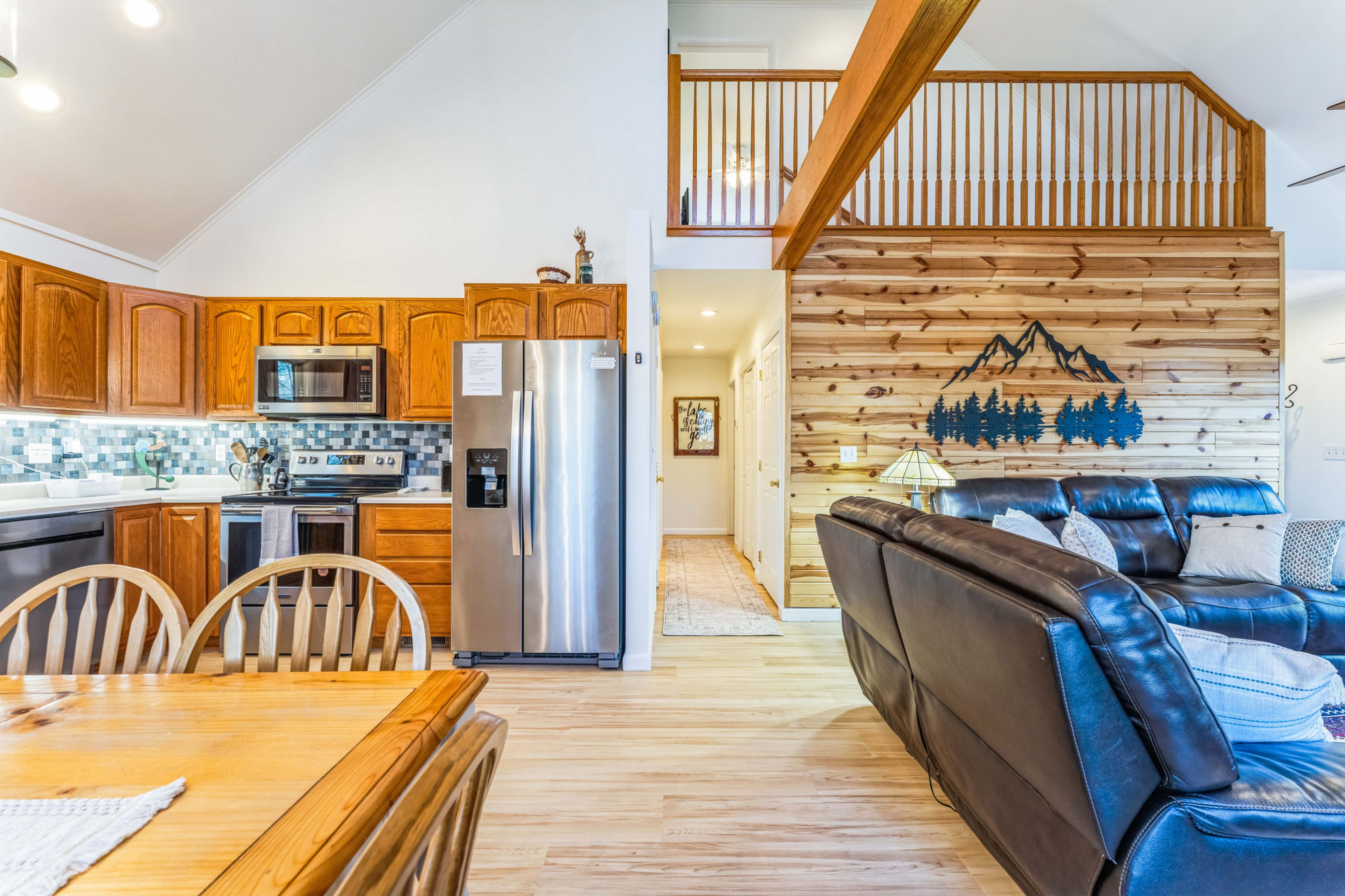 Dining Area | 1st Floor | Window A/C Units | Full Kitchen