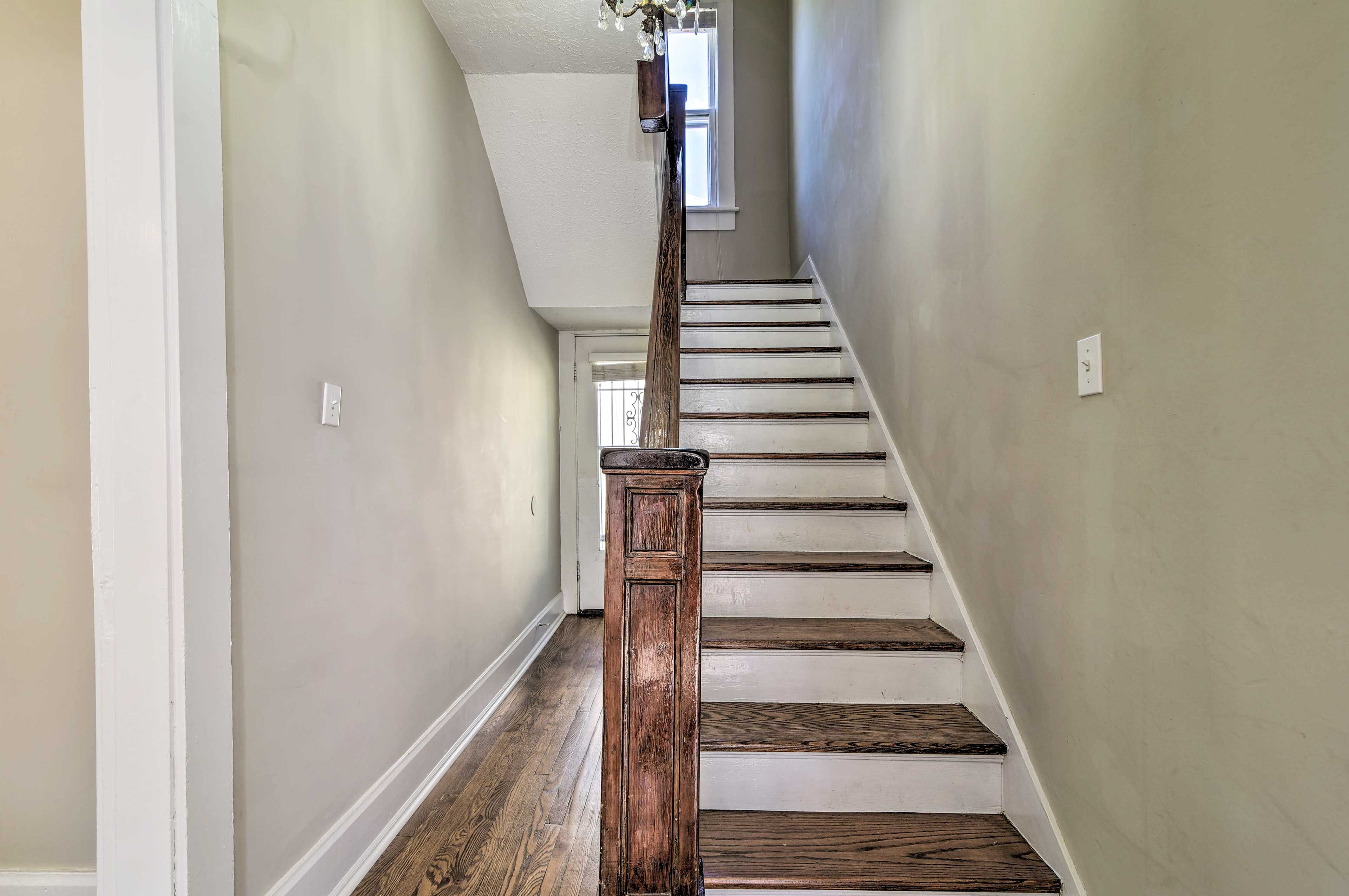 Hallway | Stairs Required to Access All Bedrooms