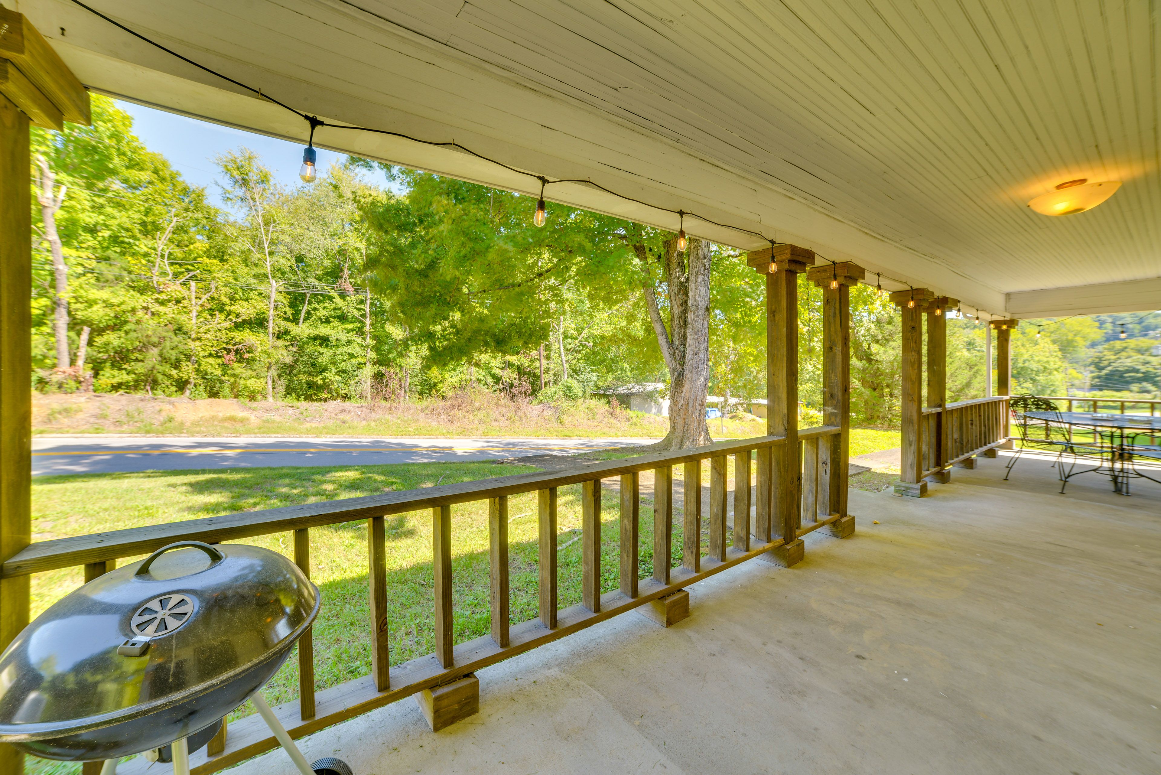 Front Patio | Charcoal Grill