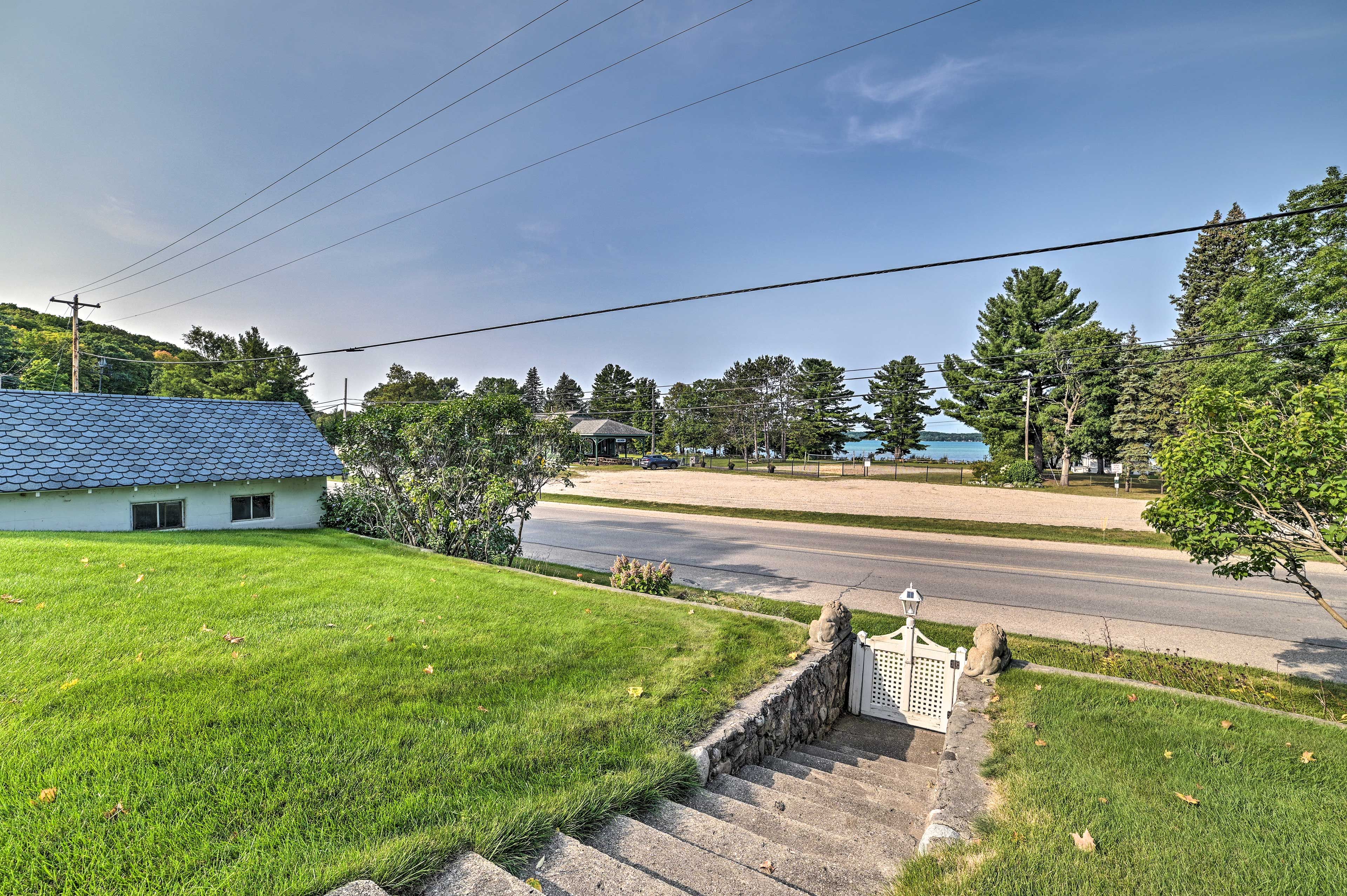 Torch Lake Across the Street | Public Boat Launch 0.2 Miles Away