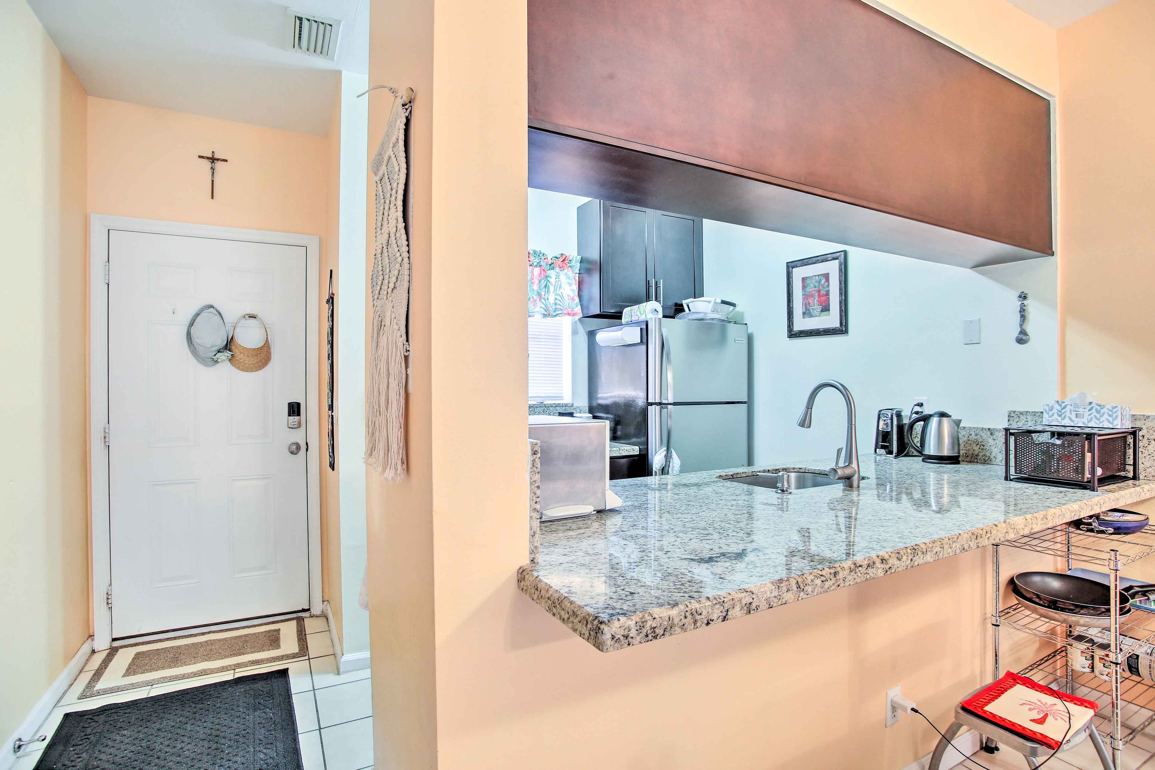 Kitchen | Coffee Maker | Toaster Oven | Wine Glasses | Spices