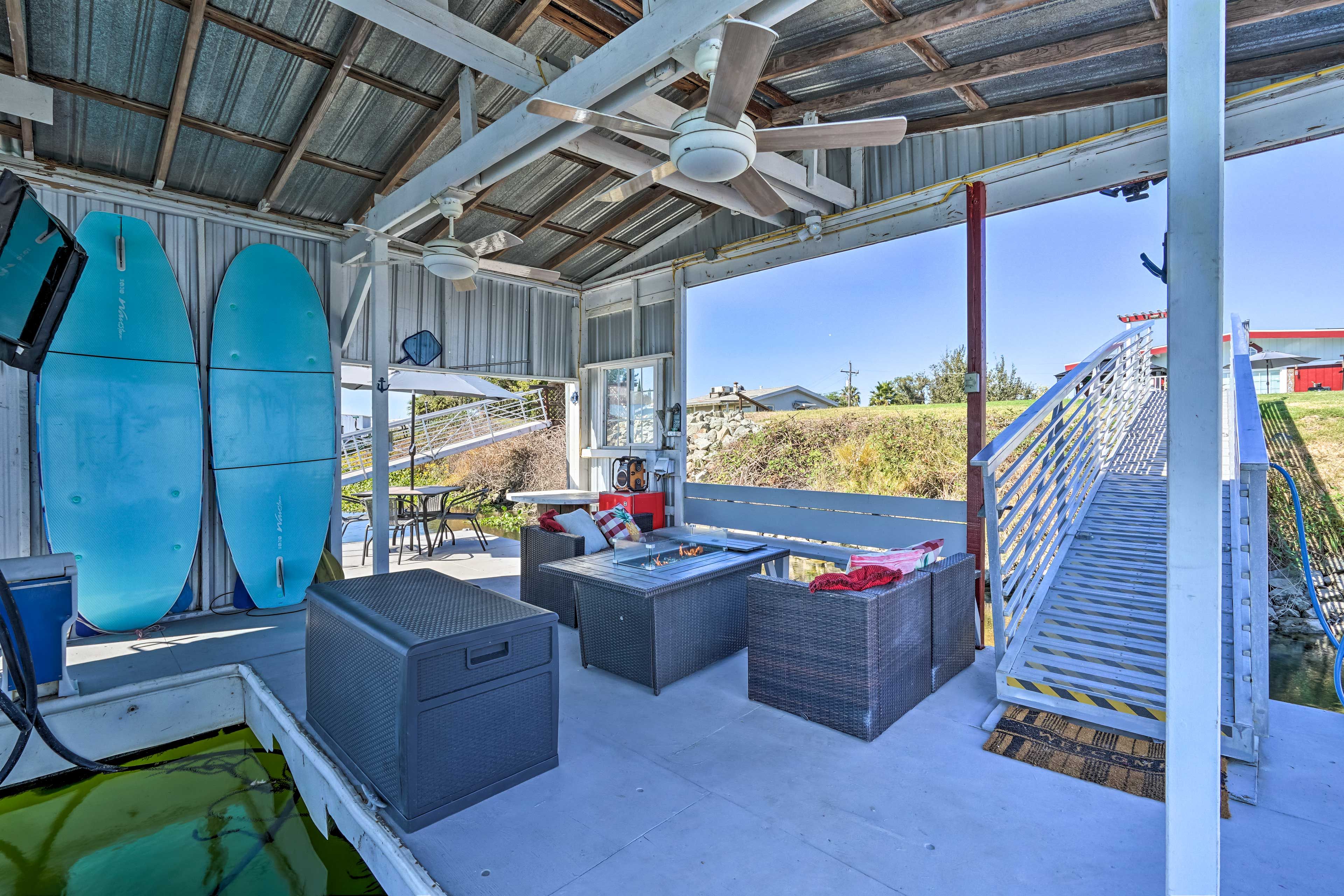 Boat Slip | Paddleboards | Kayaks | Fishing Equipment