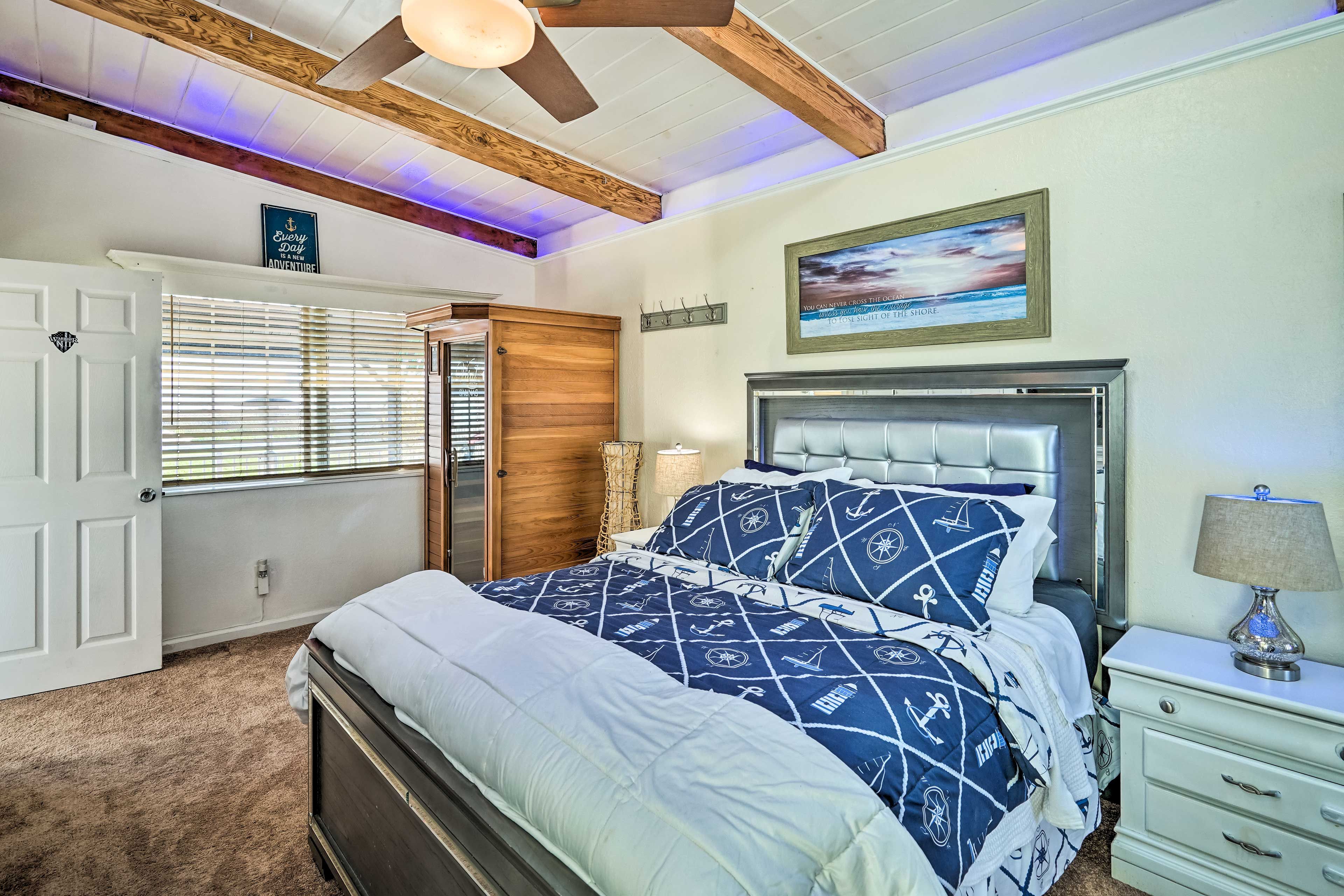 Bedroom 1 | Queen Bed | Linens Provided | En-Suite Bathroom