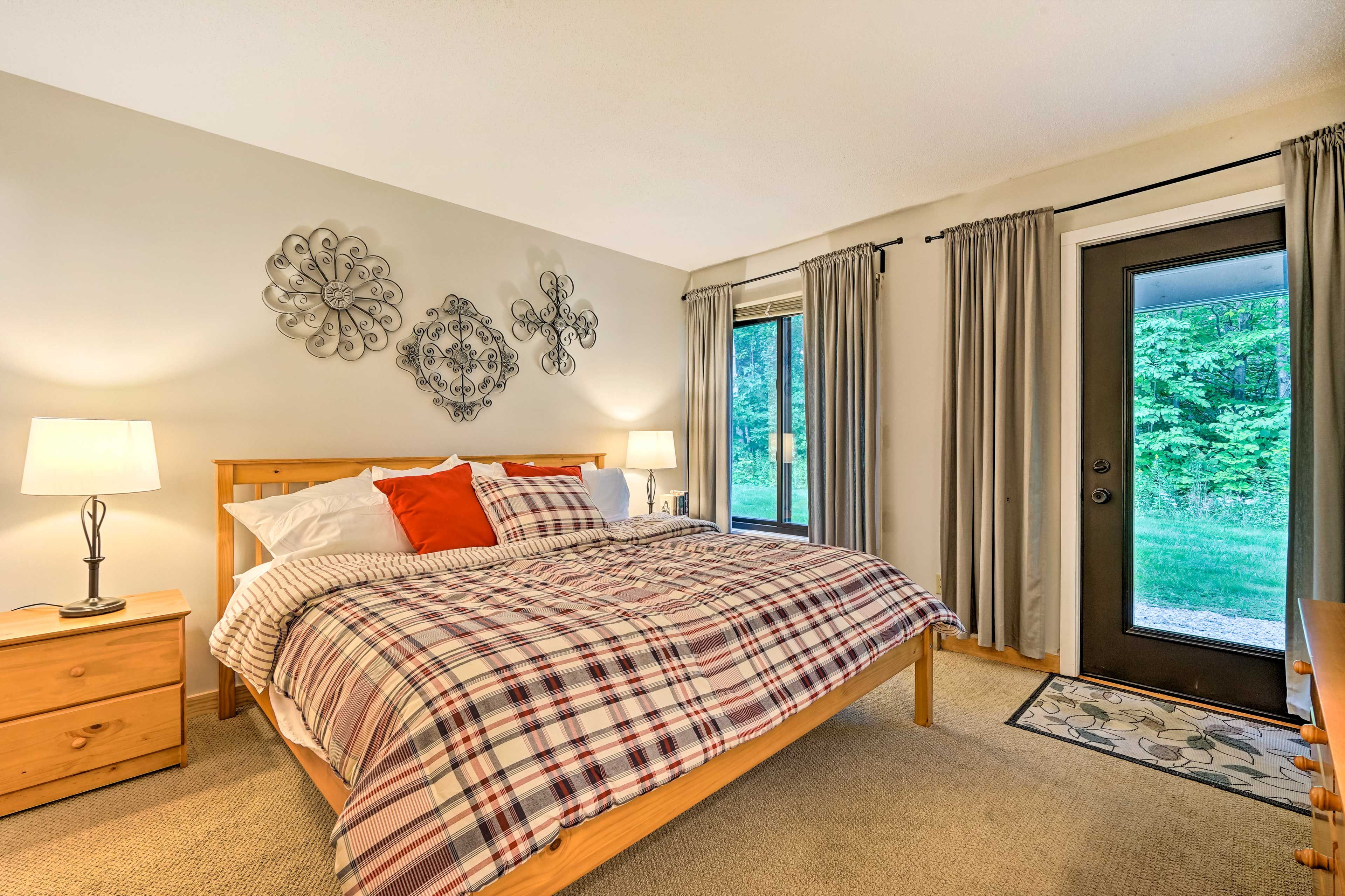 Bedroom 2 | Lower Level | King Bed | Patio Access