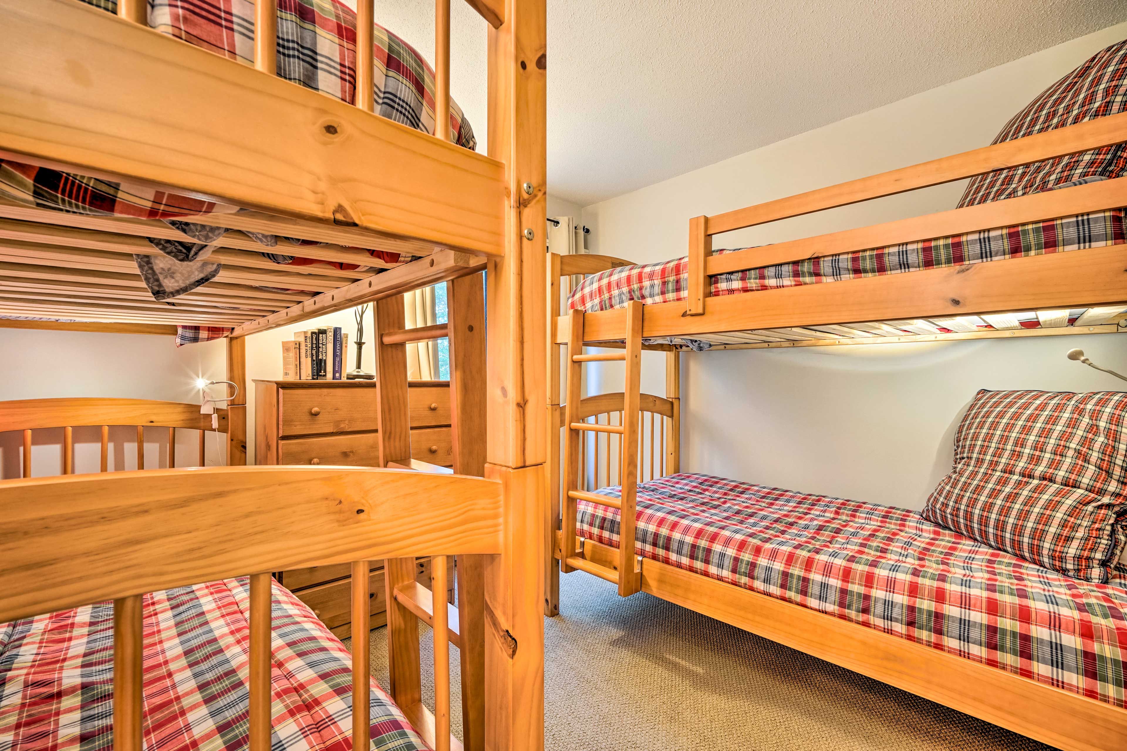 Bedroom 4 | Lower Level | 2 Twin Bunk Beds