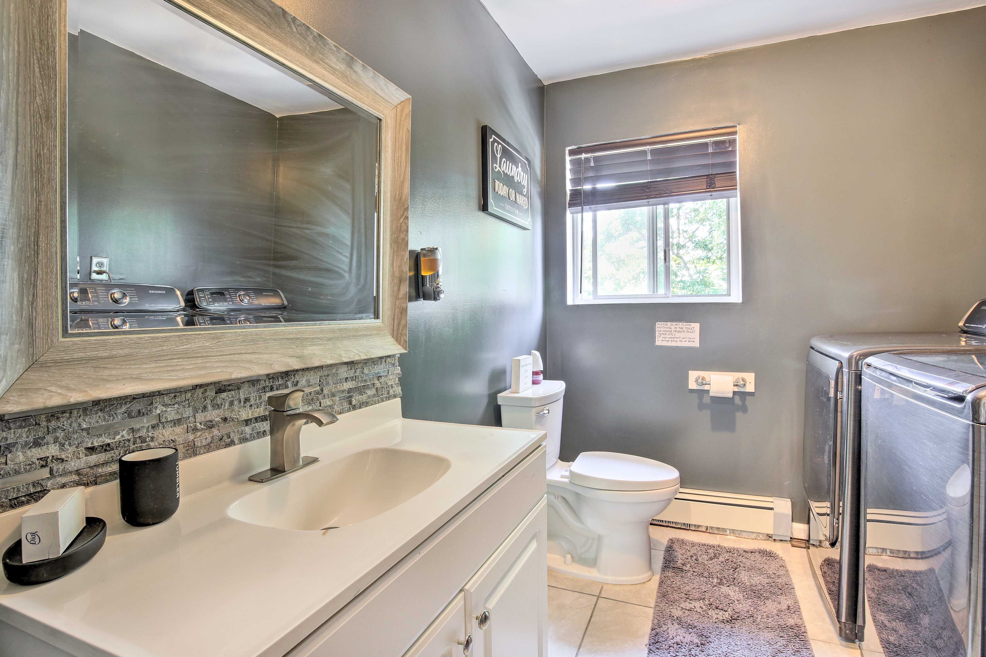 Half Bathroom | Washer/Dryer | 1st Floor