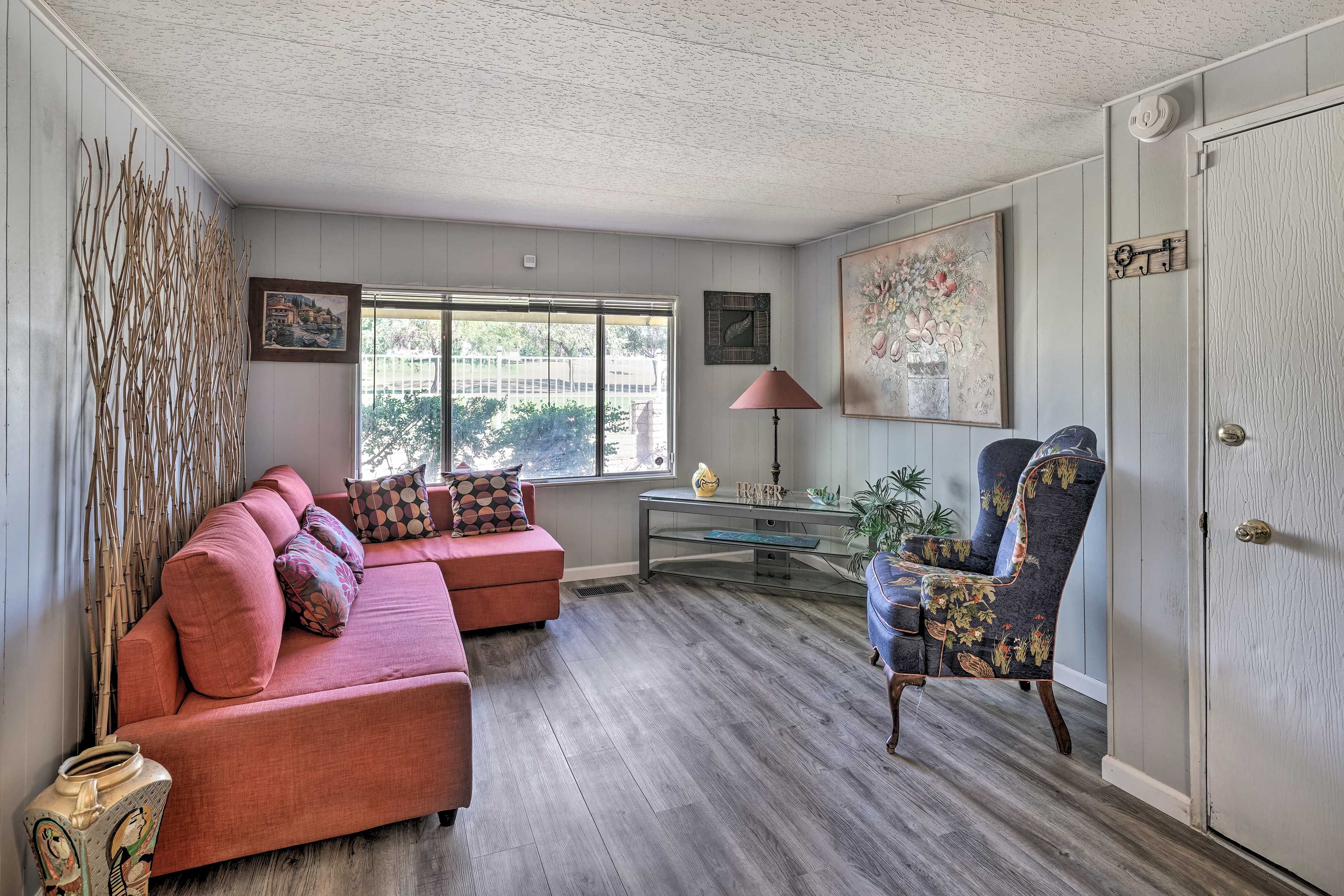 Living Room | Queen Sleeper Sofa | Central A/C