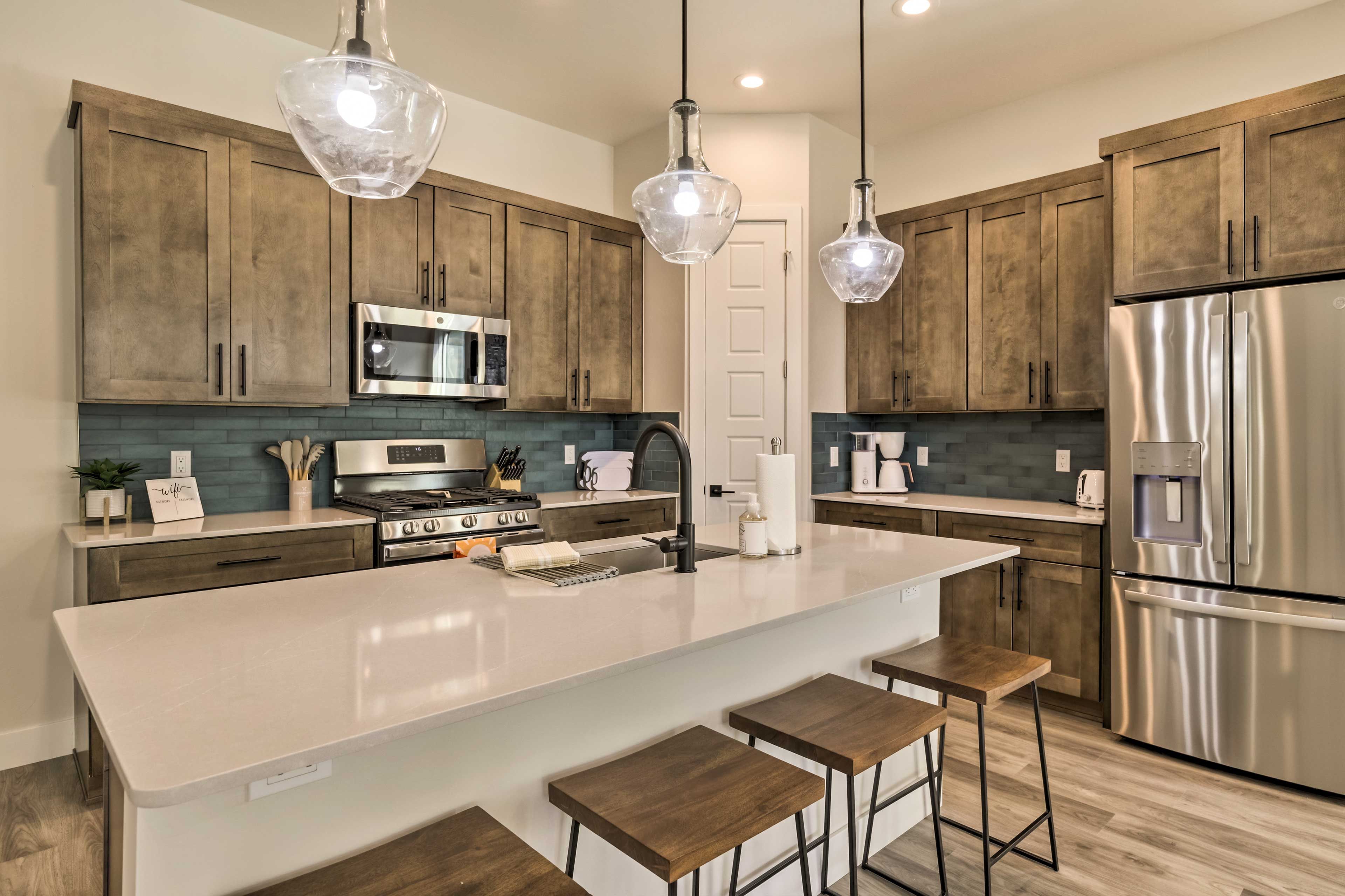 Kitchen | Fully Equipped | Stainless Steel Appliances