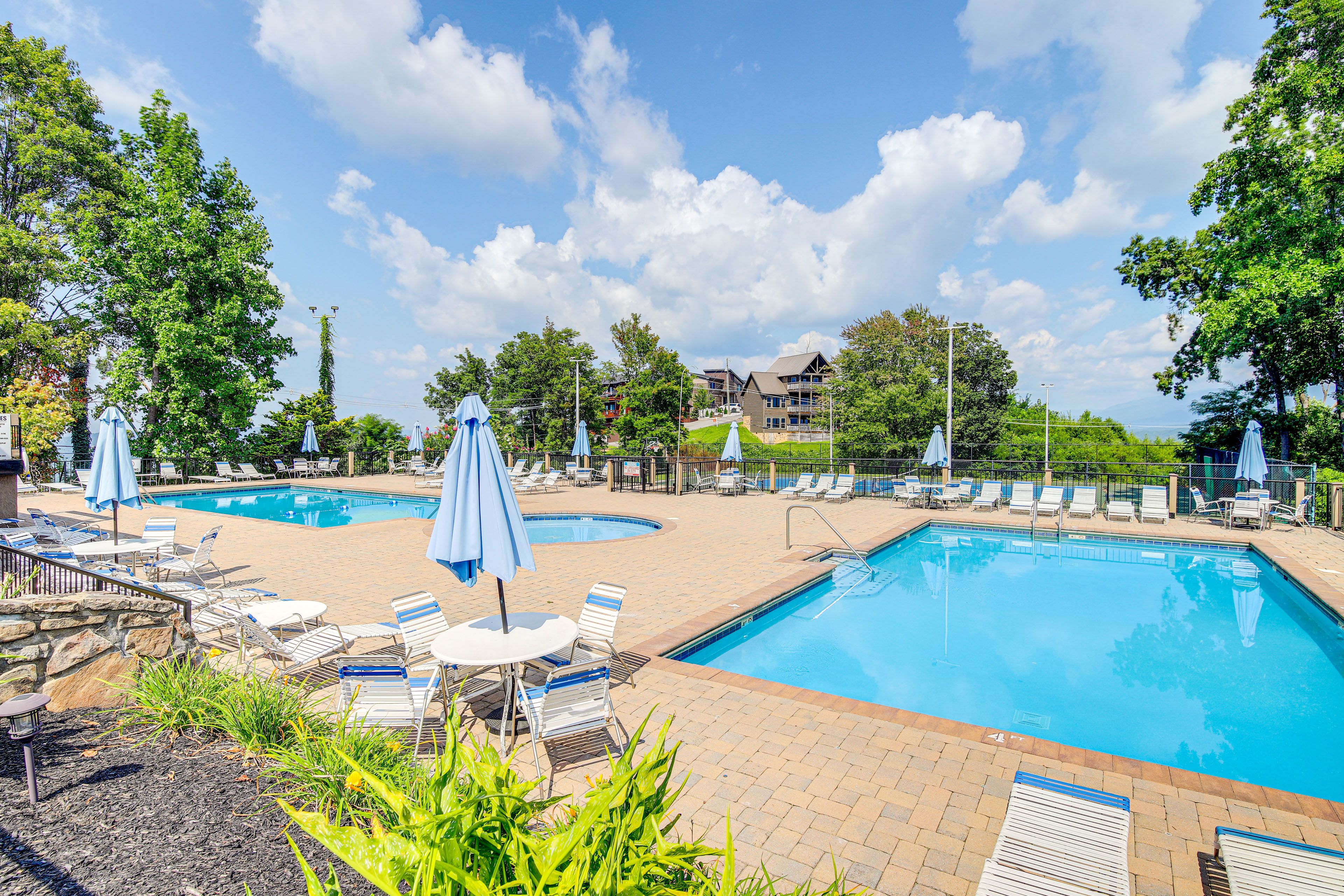 Chalet Village Community Amenities | Seasonal Outdoor Pools