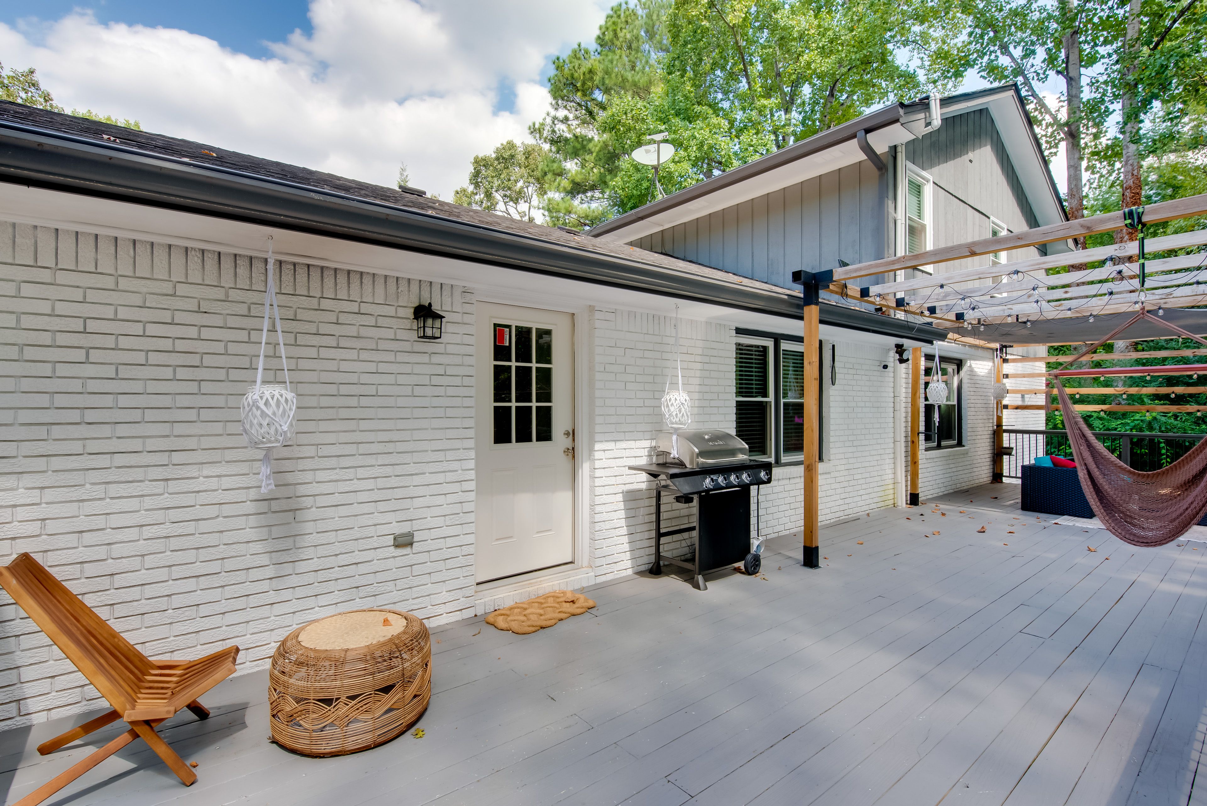Back Deck | Gas Grill | Hammock