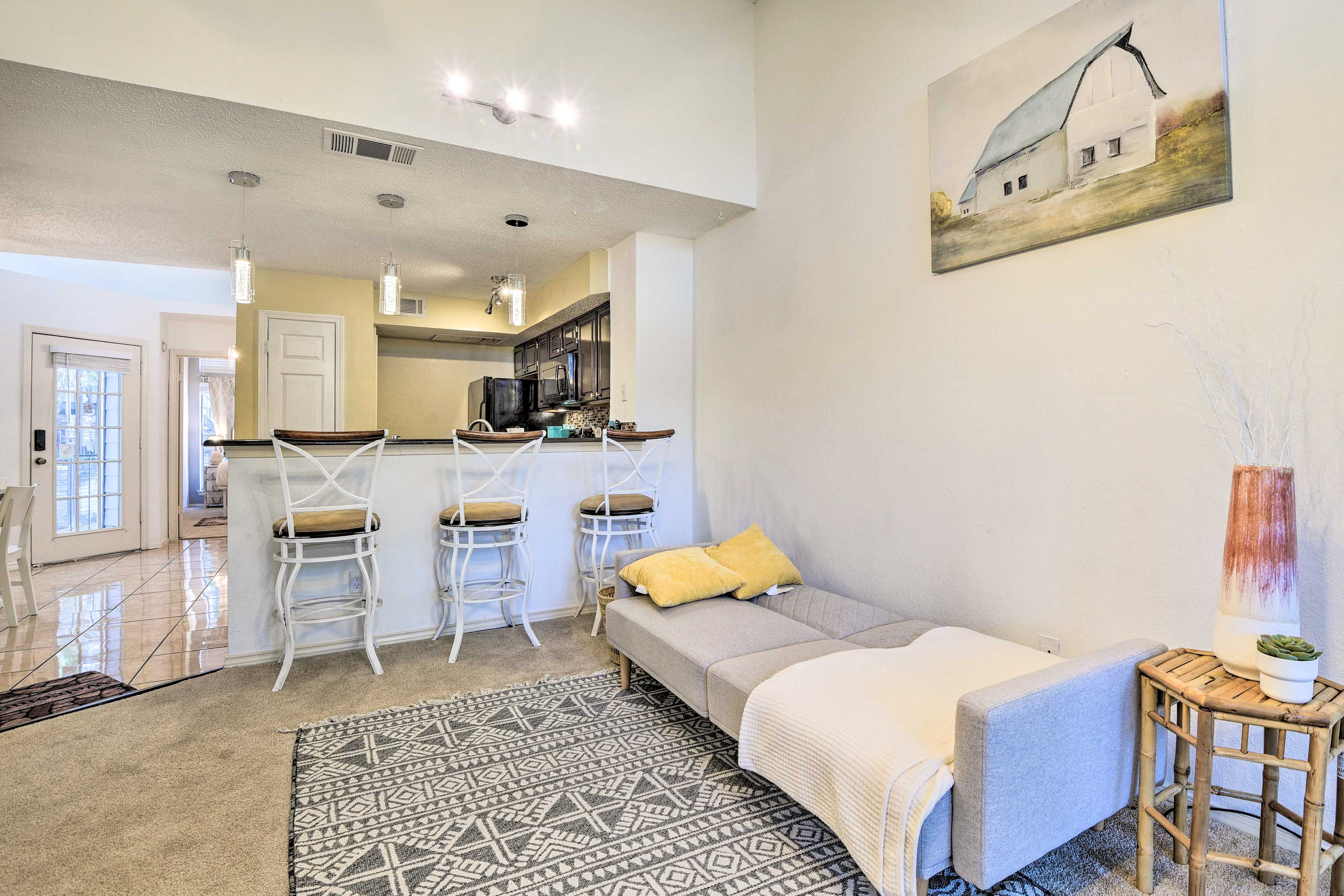 Living Area | Twin Sleeper Sofa