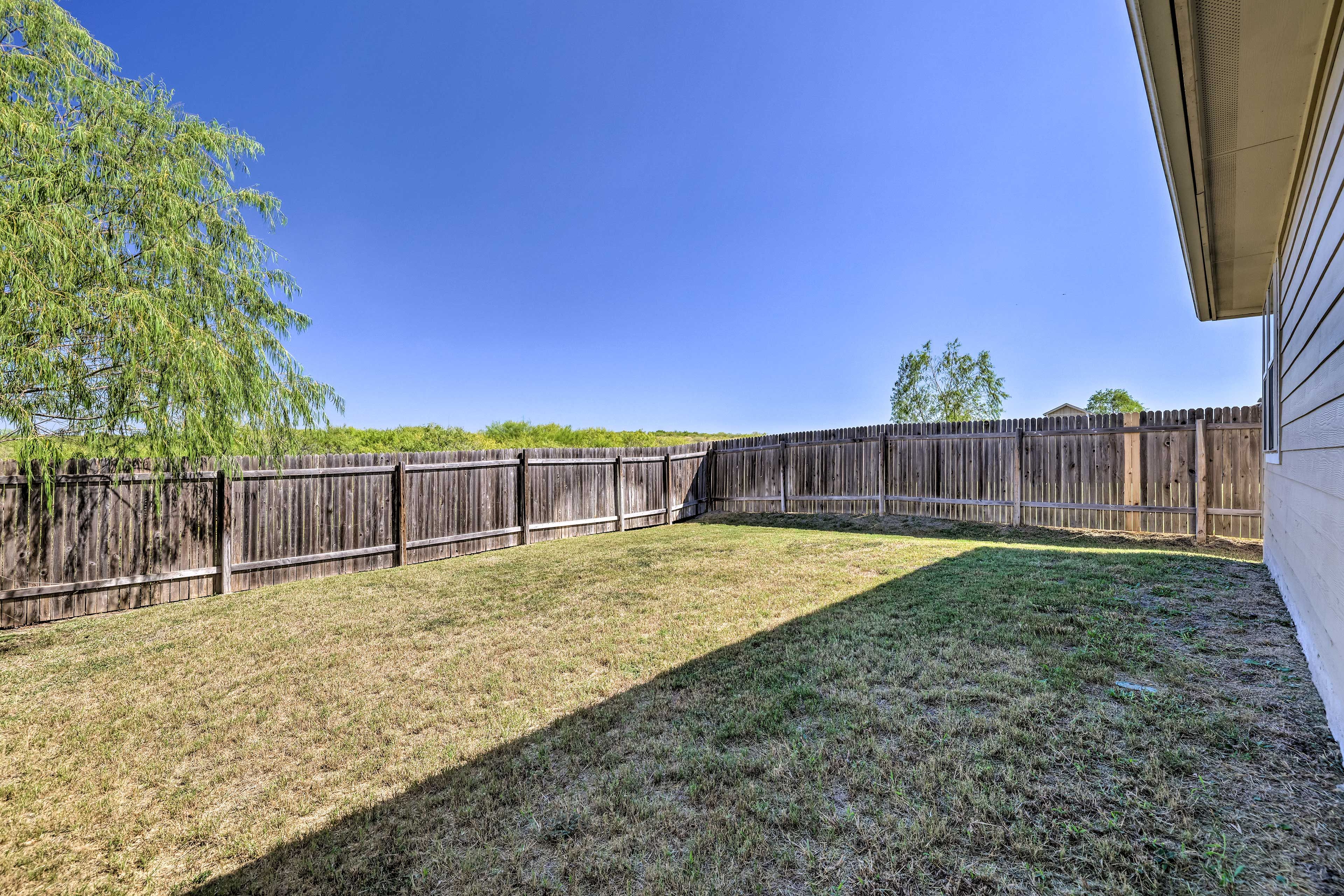 Fenced-In Backyard