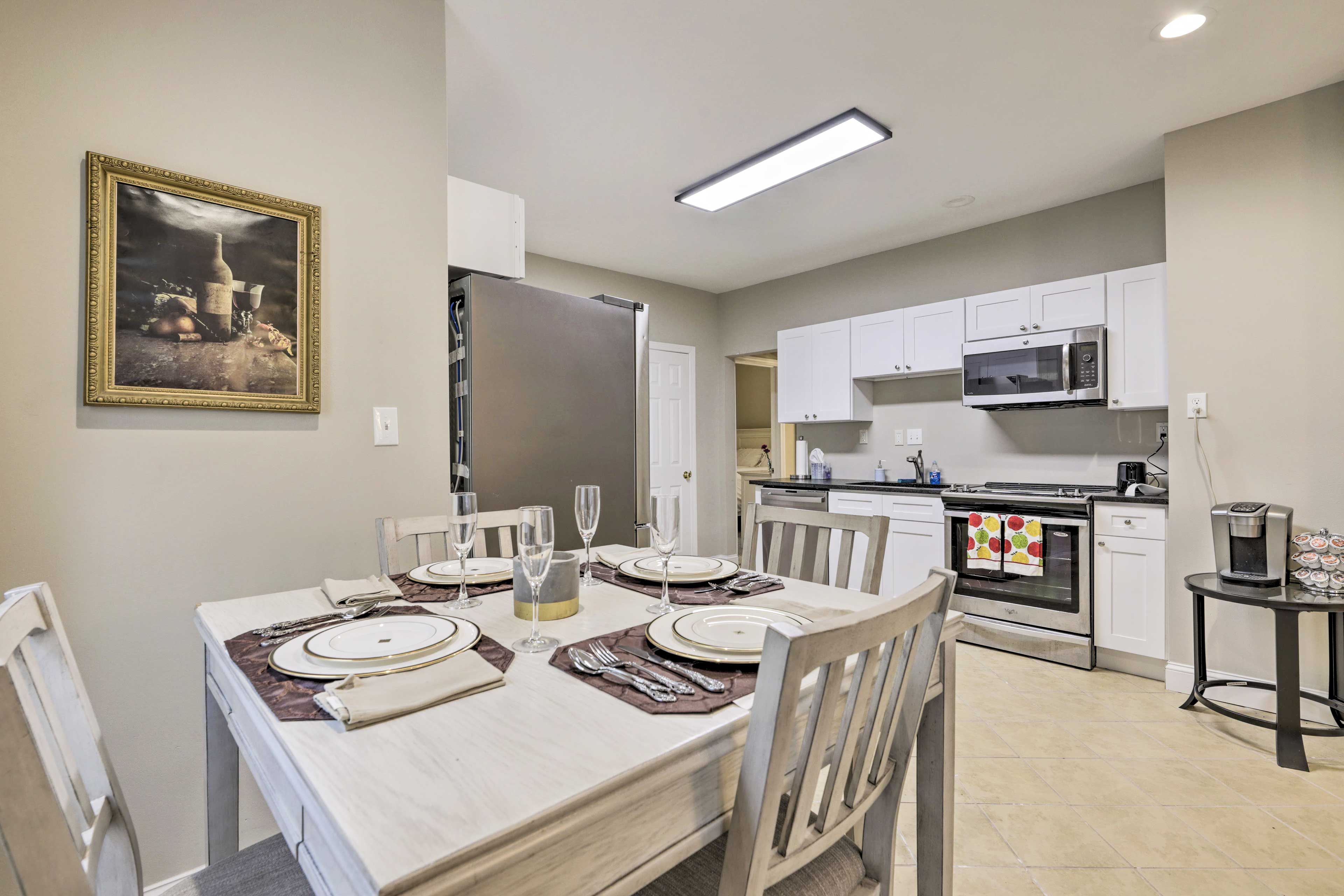 Kitchen & Dining Area | Basic Cooking Essentials | Keurig Coffee Maker