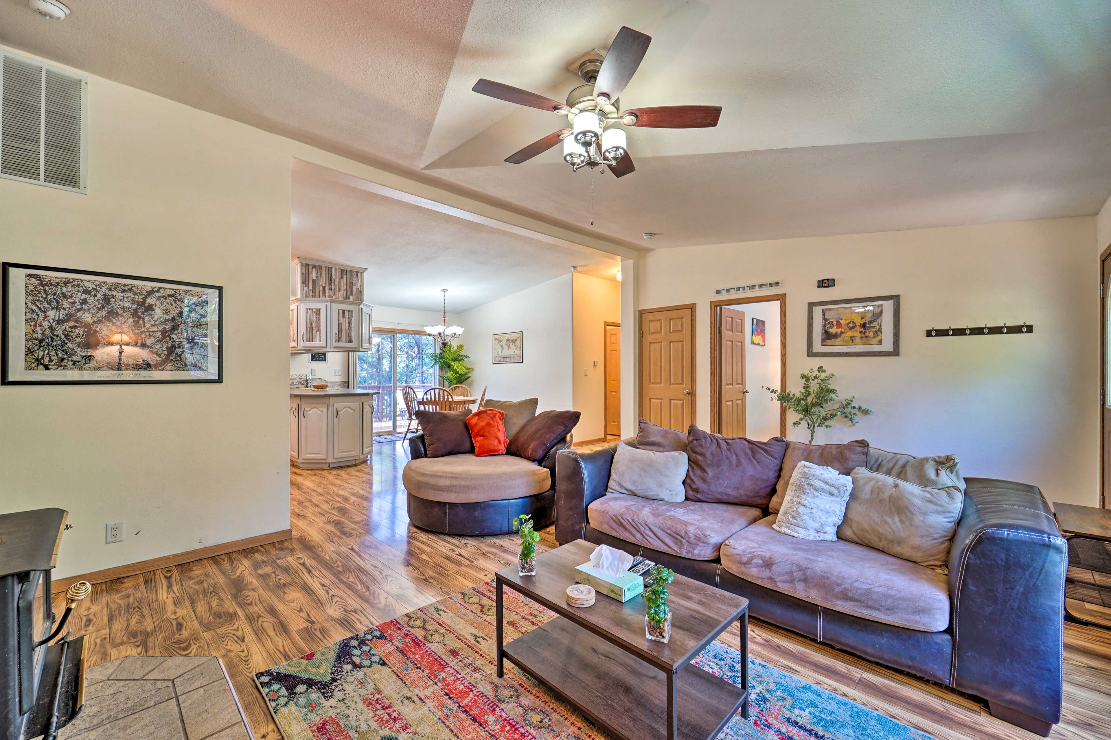 Living Room | Window A/C Unit | Queen Air Mattress