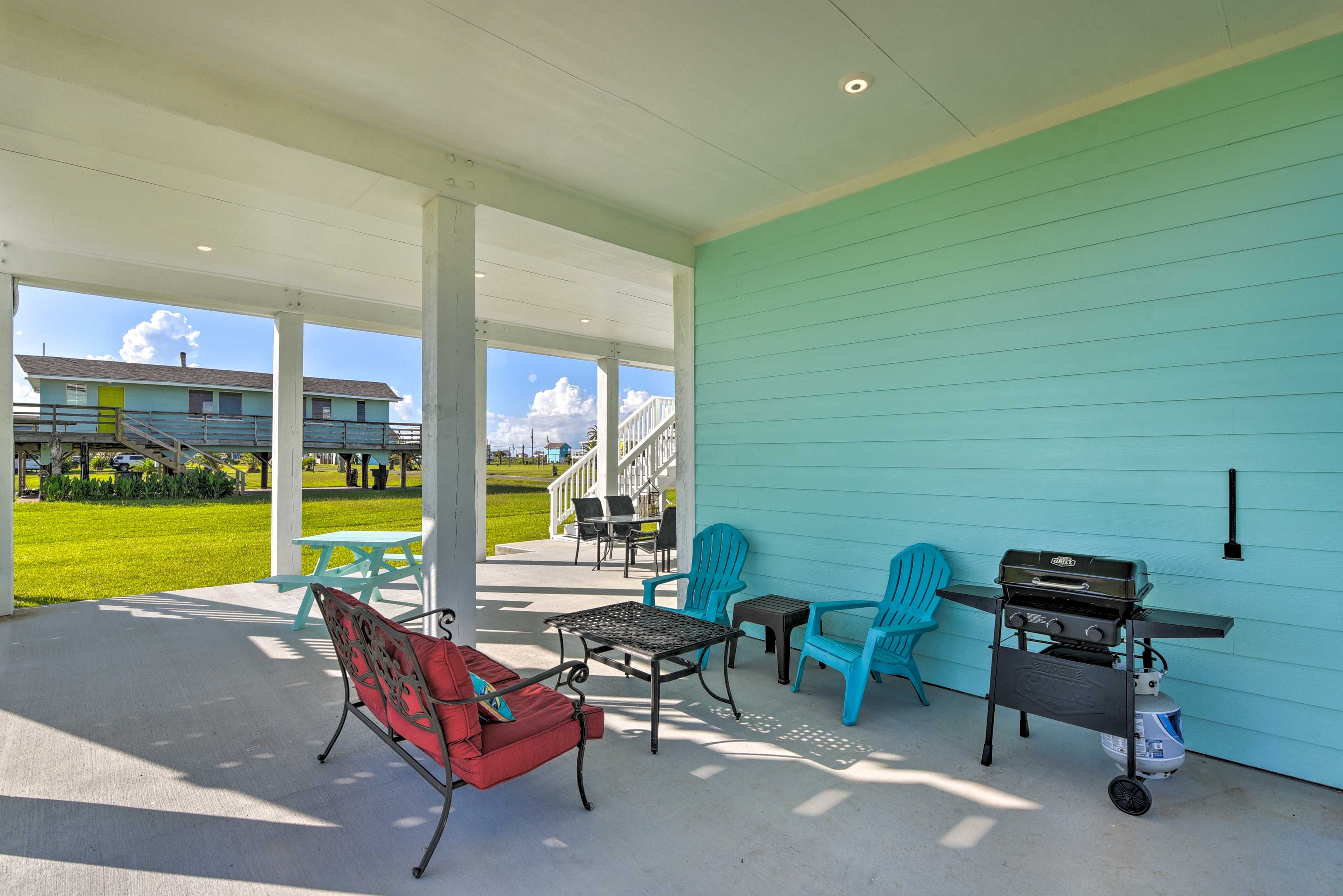 Galveston Vacation Rental | 3BR | 2.5BA | Stairs Required | 1,537 Sq Ft