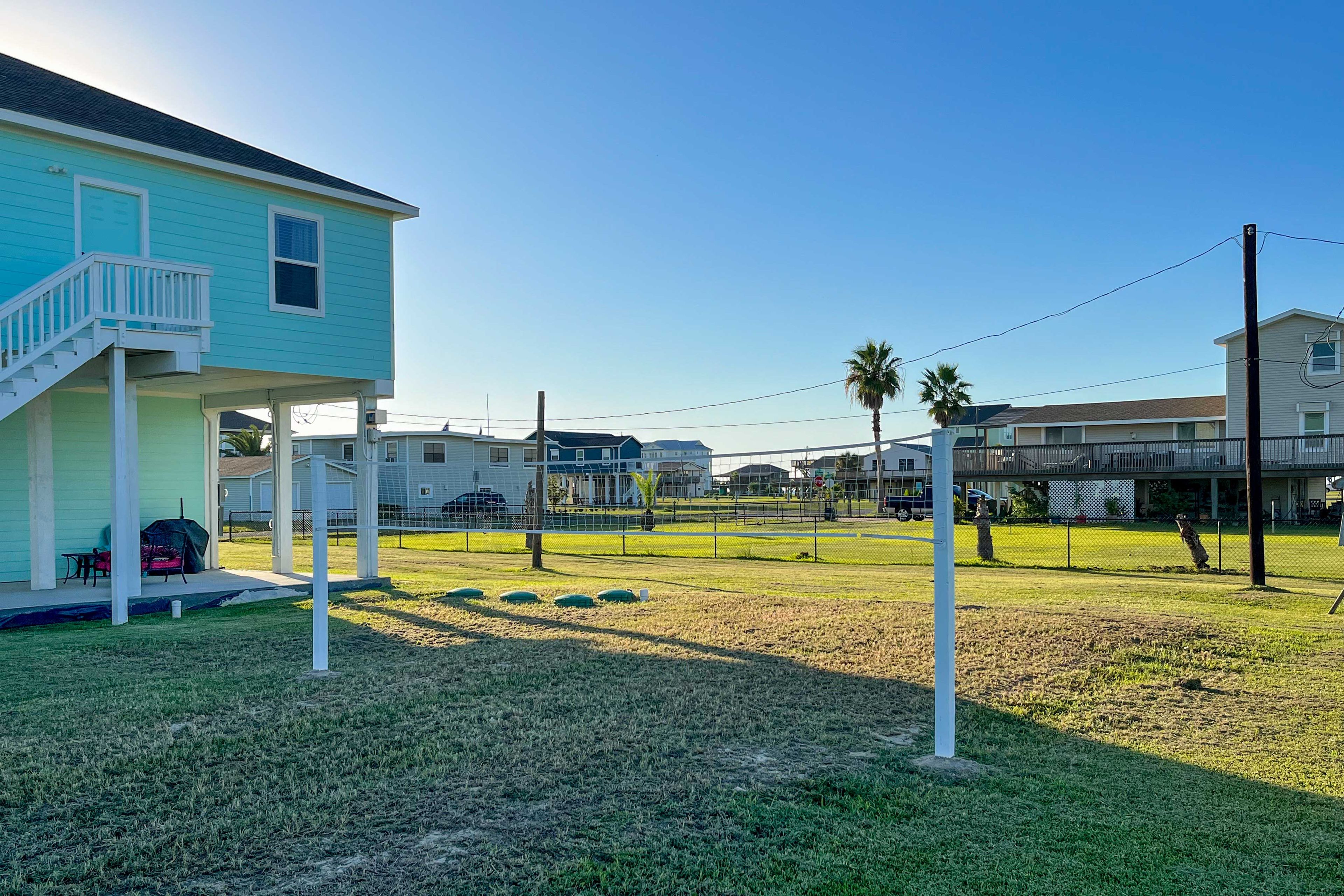 House Exterior | Volleyball Net