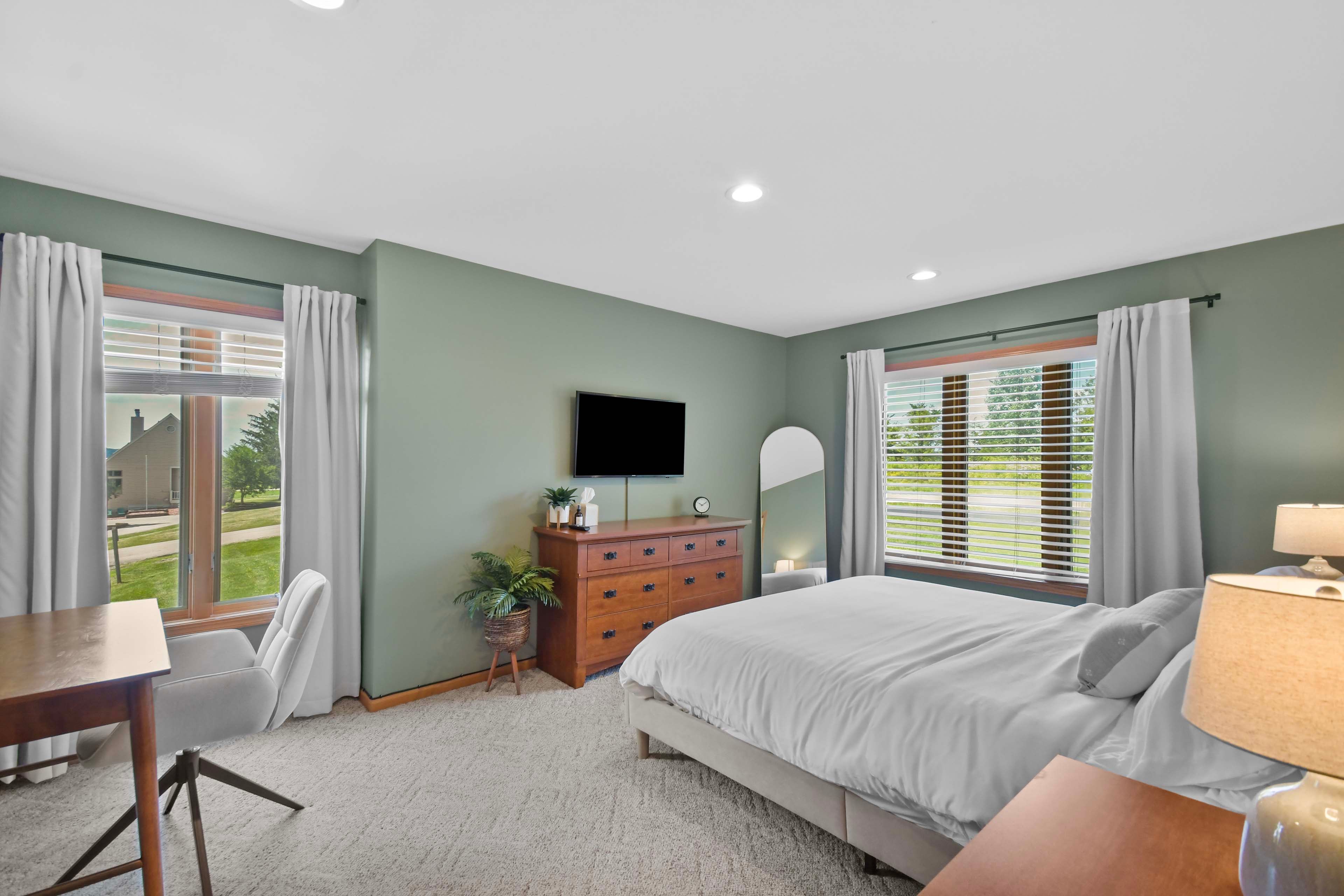 Bedroom 3 | King Bed | En-Suite Bath | Smart TV | Main Level