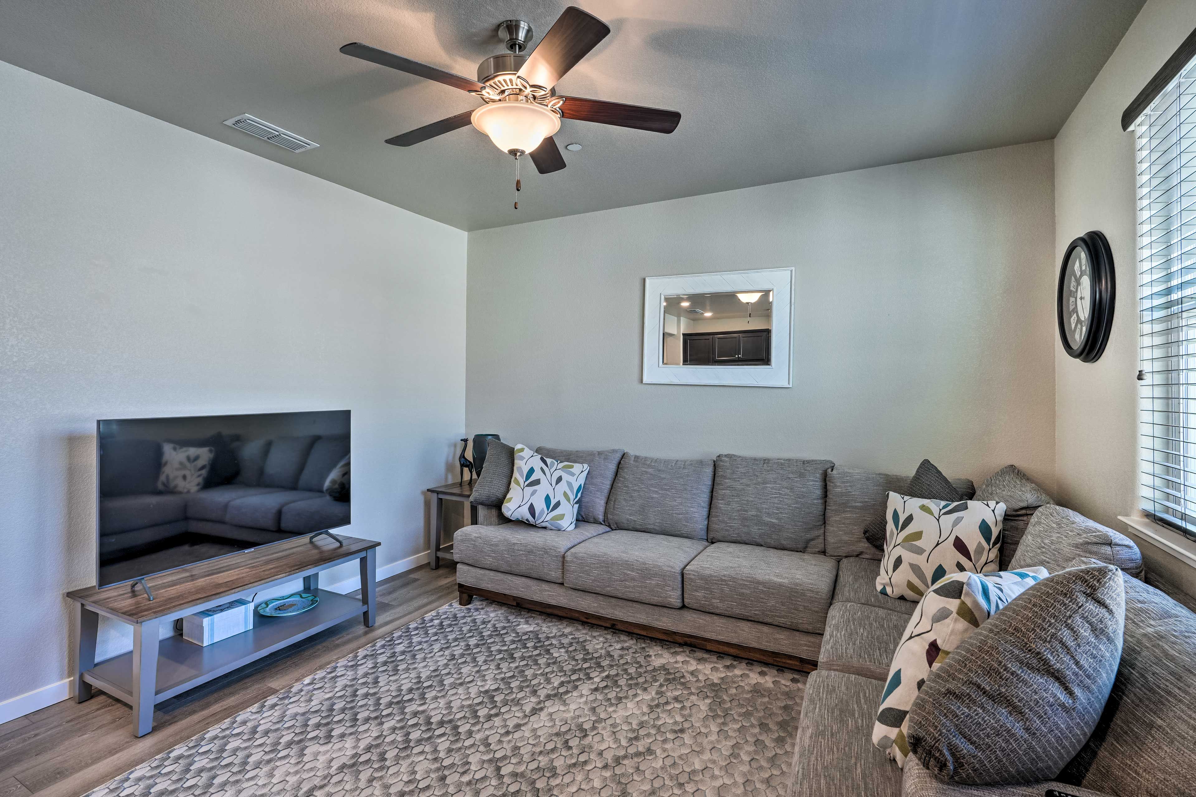 Elk Grove Vacation Rental | 2BR | 2.5BA | Step-Free Entry | 1,238 Sq Ft