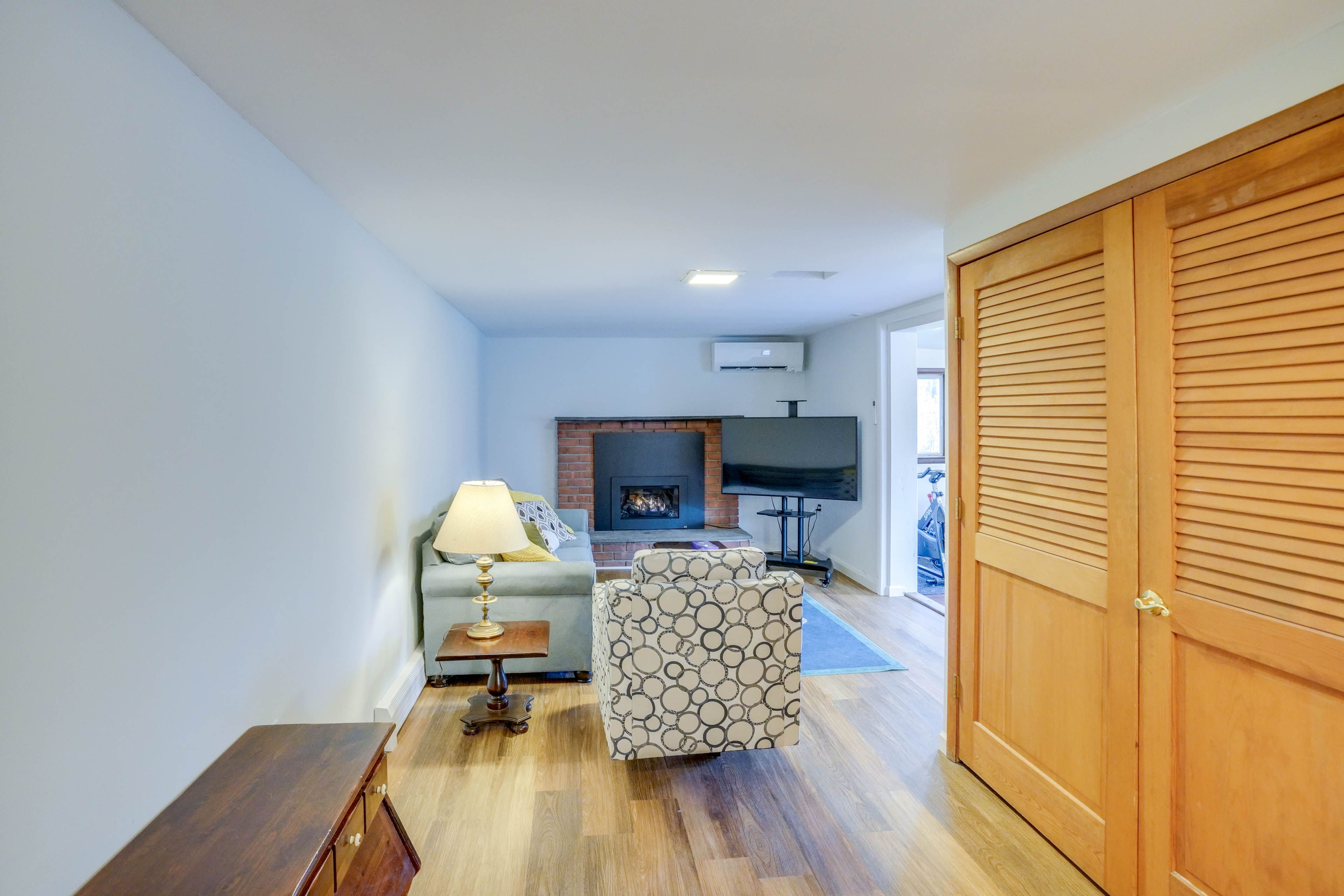 TV Room | Lower Level | Gas Fireplace | Smart TV