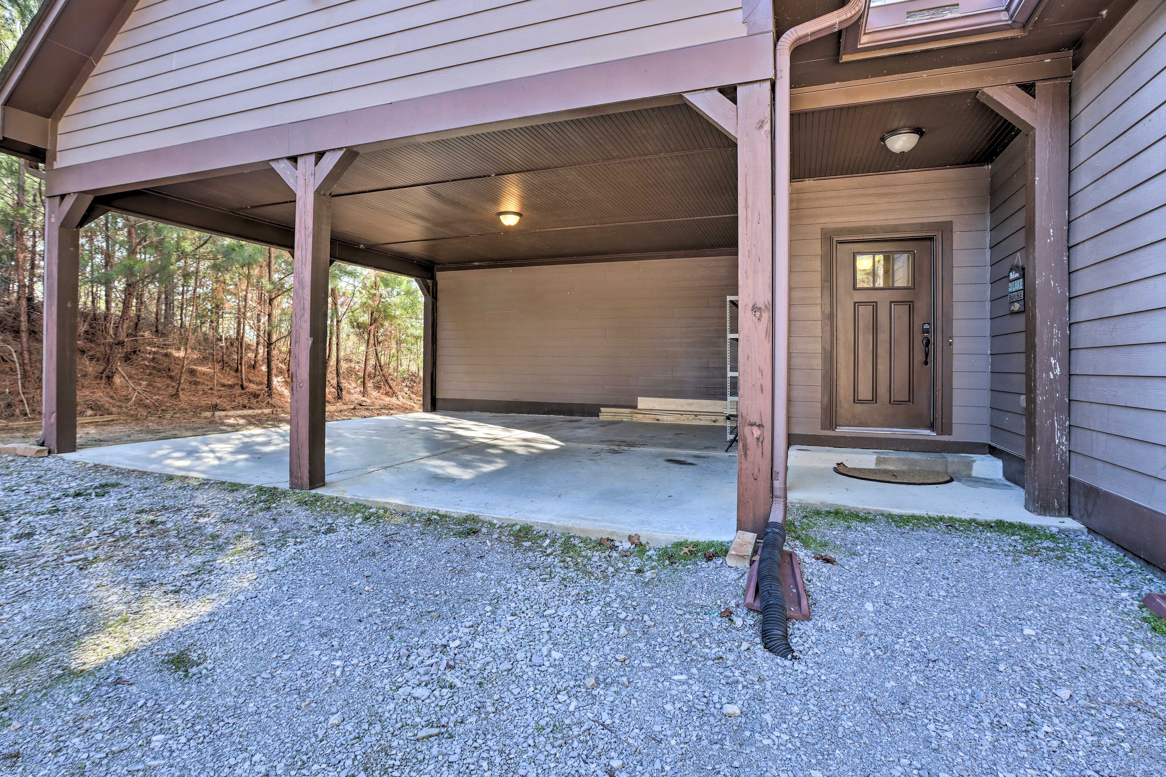 Carport (2 Vehicles) | Gravel Driveway (6 Vehicles) | RV/Trailer Parking Allowed