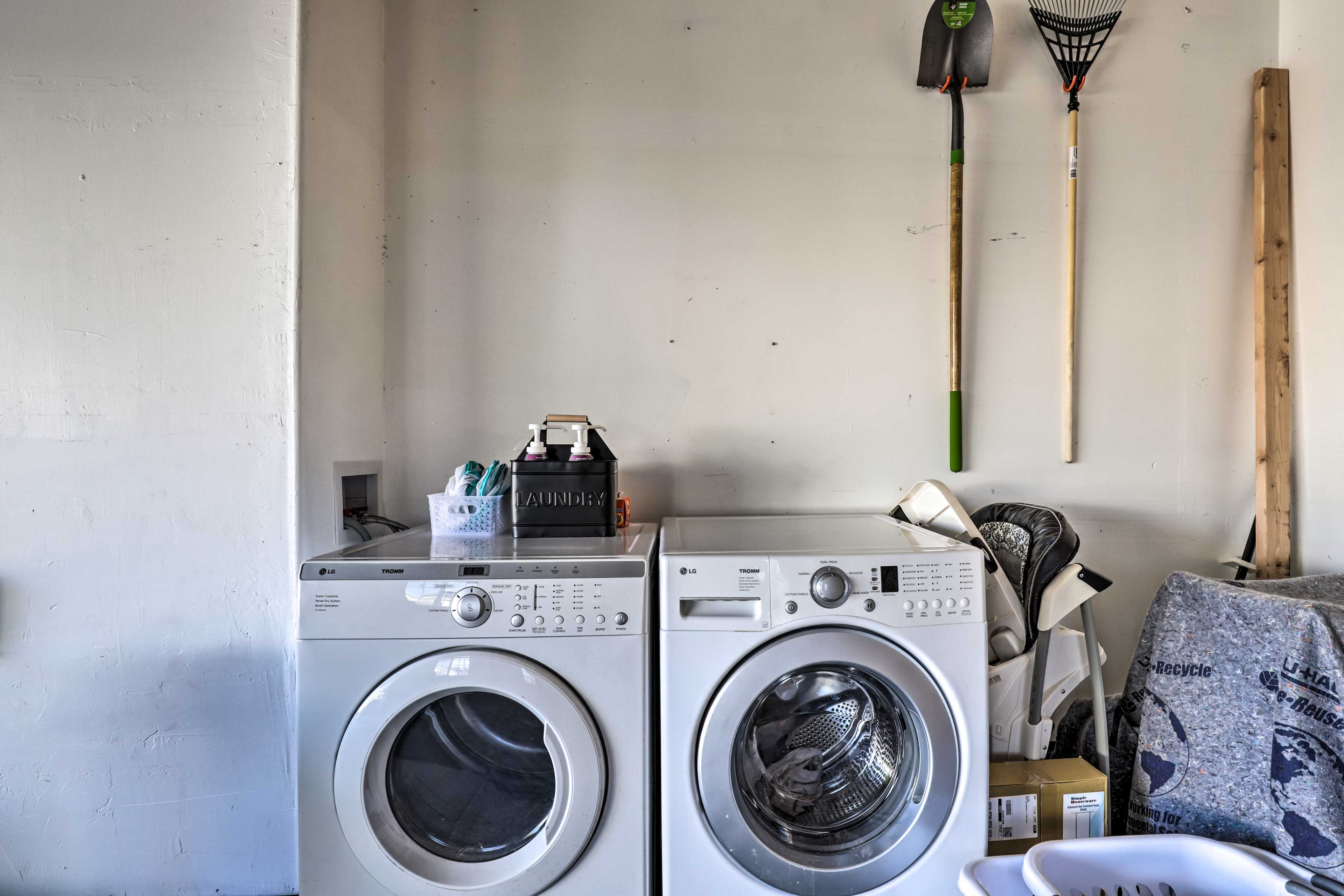 Laundry Area | Washer/Dryer | Iron/Board | Hangers | Trash Bags/Paper Towels