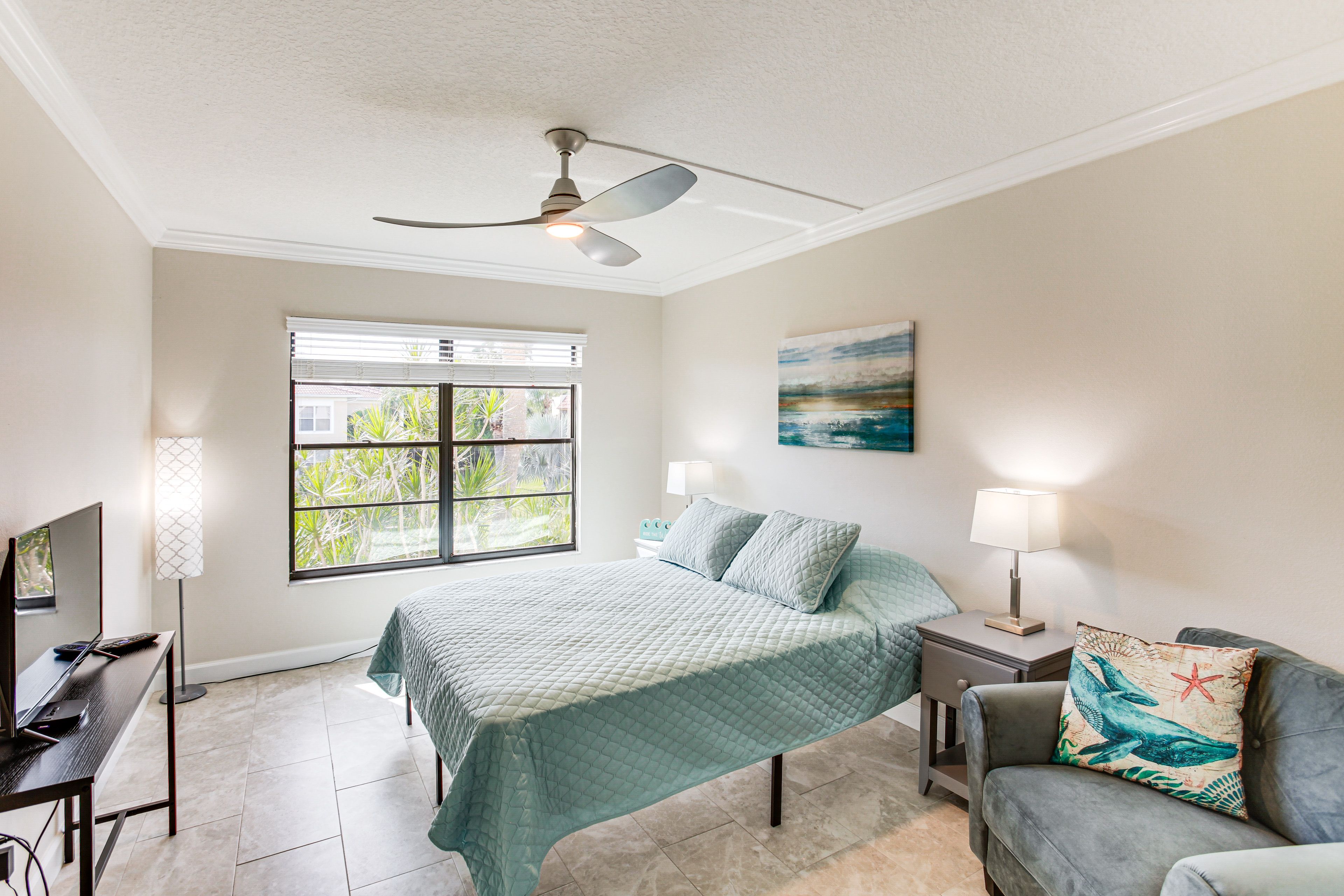 Bedroom 2 | Queen Bed | Flat-Screen TV