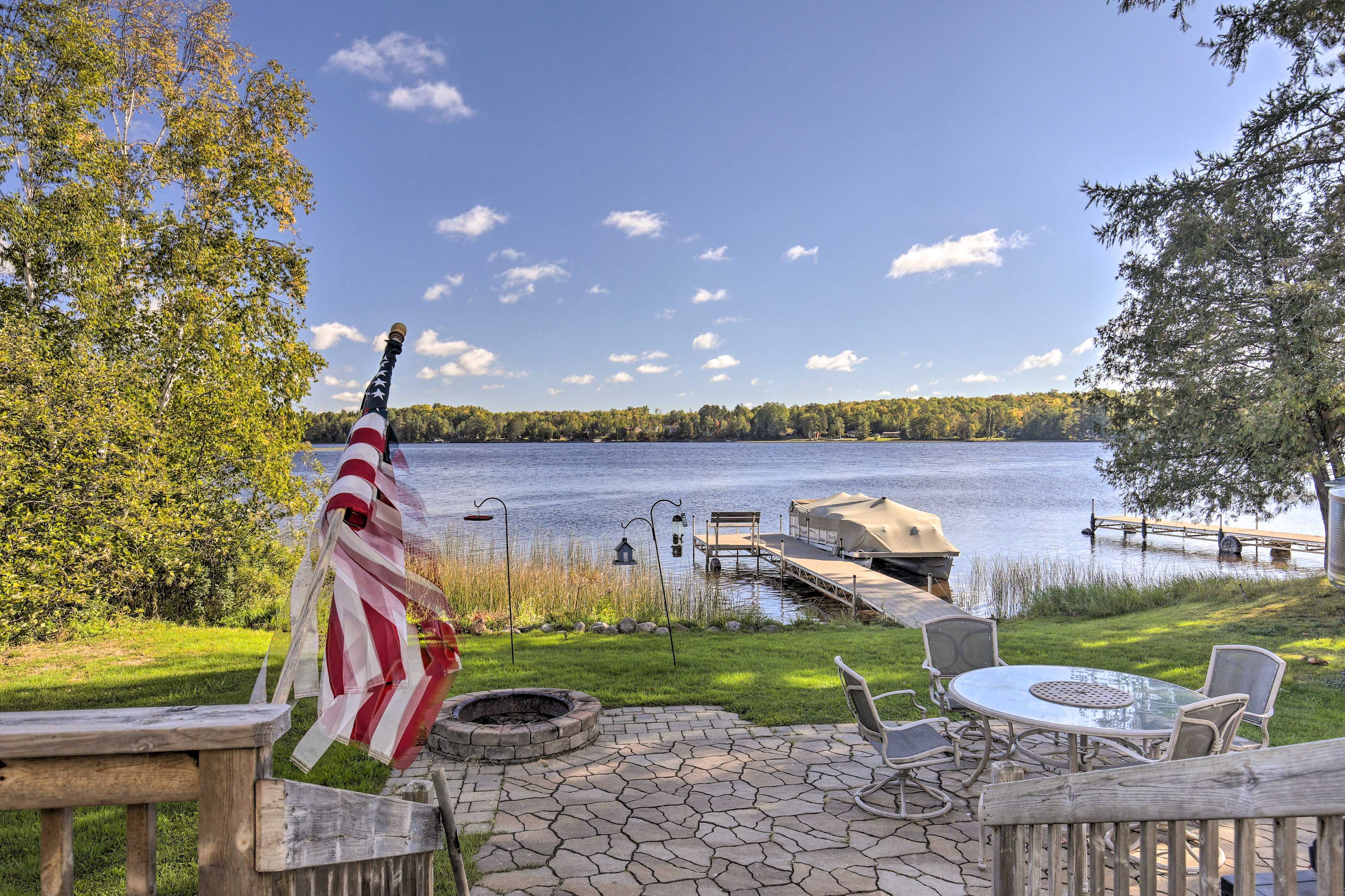 Outdoor Space | 1,100 Sq Ft | Direct Access to Pine Lake | Dock