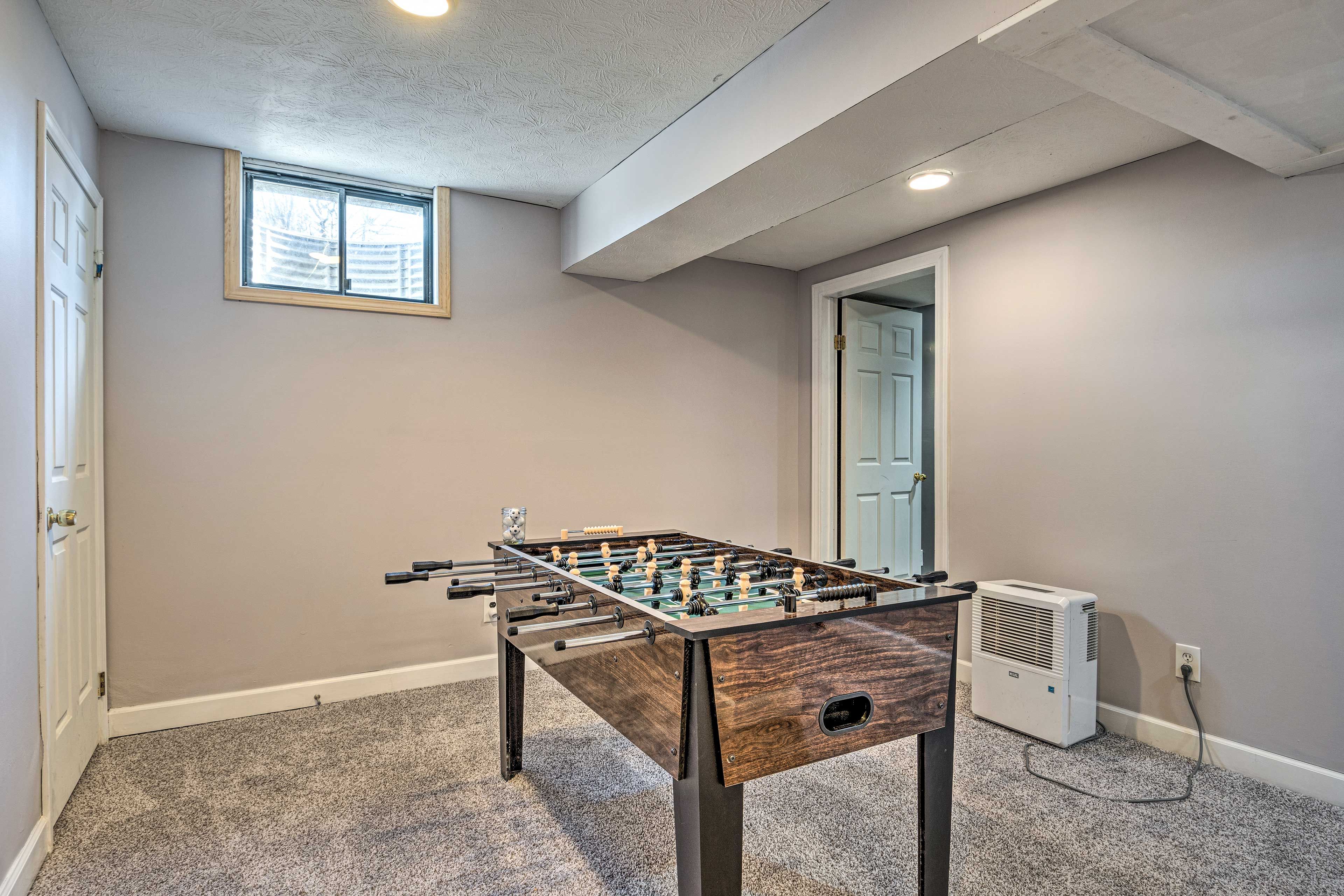 Foosball Table | Basement | 2nd Kitchen | Central A/C + Heating